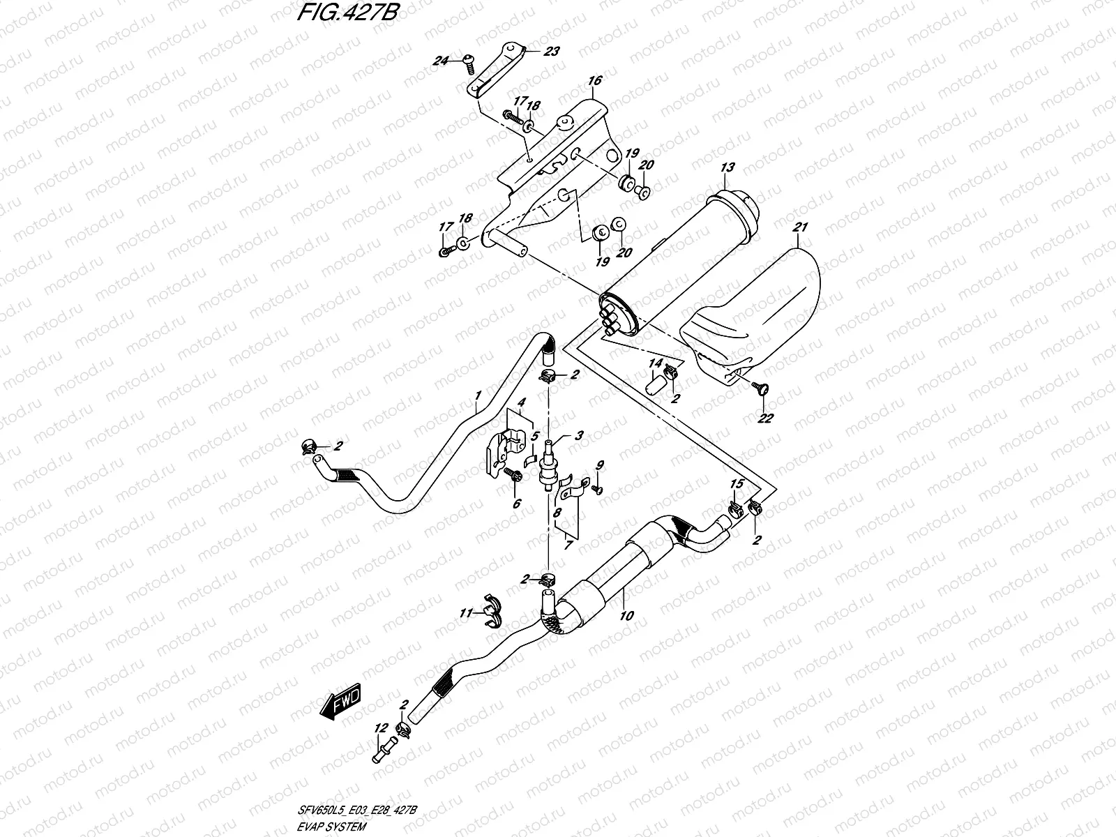 427B - EVAP SYSTEM (SFV650AL5 E33)