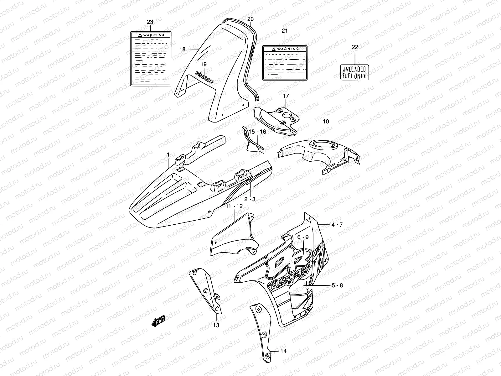 42A - COWLING BODY (MODEL N)