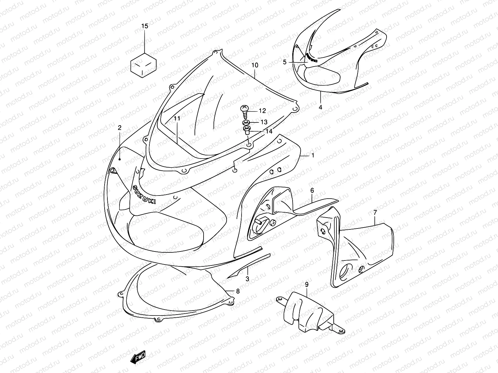 42A - COWLING BODY (MODEL X)