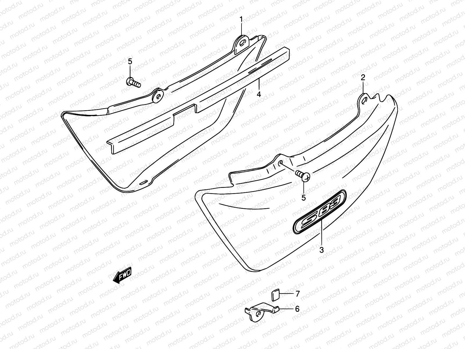 42A - FRAME COVER (MODEL K5/K6/K7/K8)