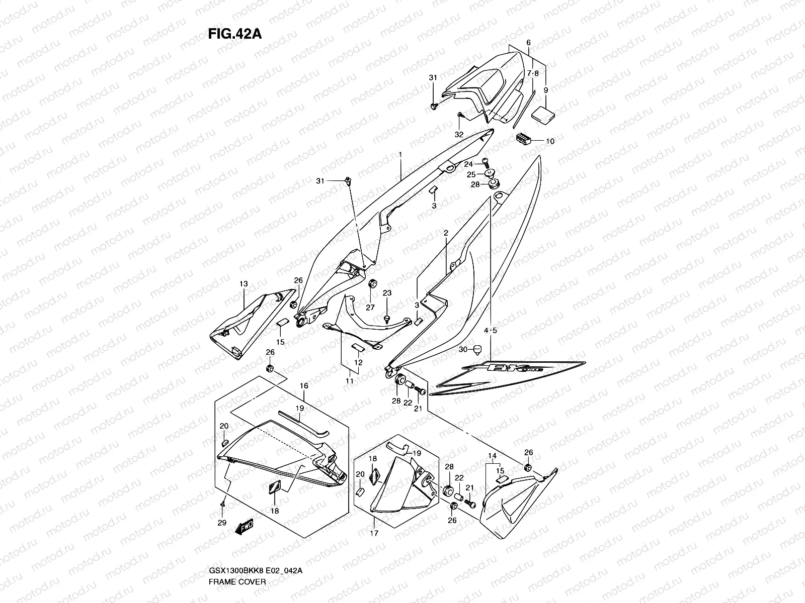 42A - FRAME COVER (MODEL L0)