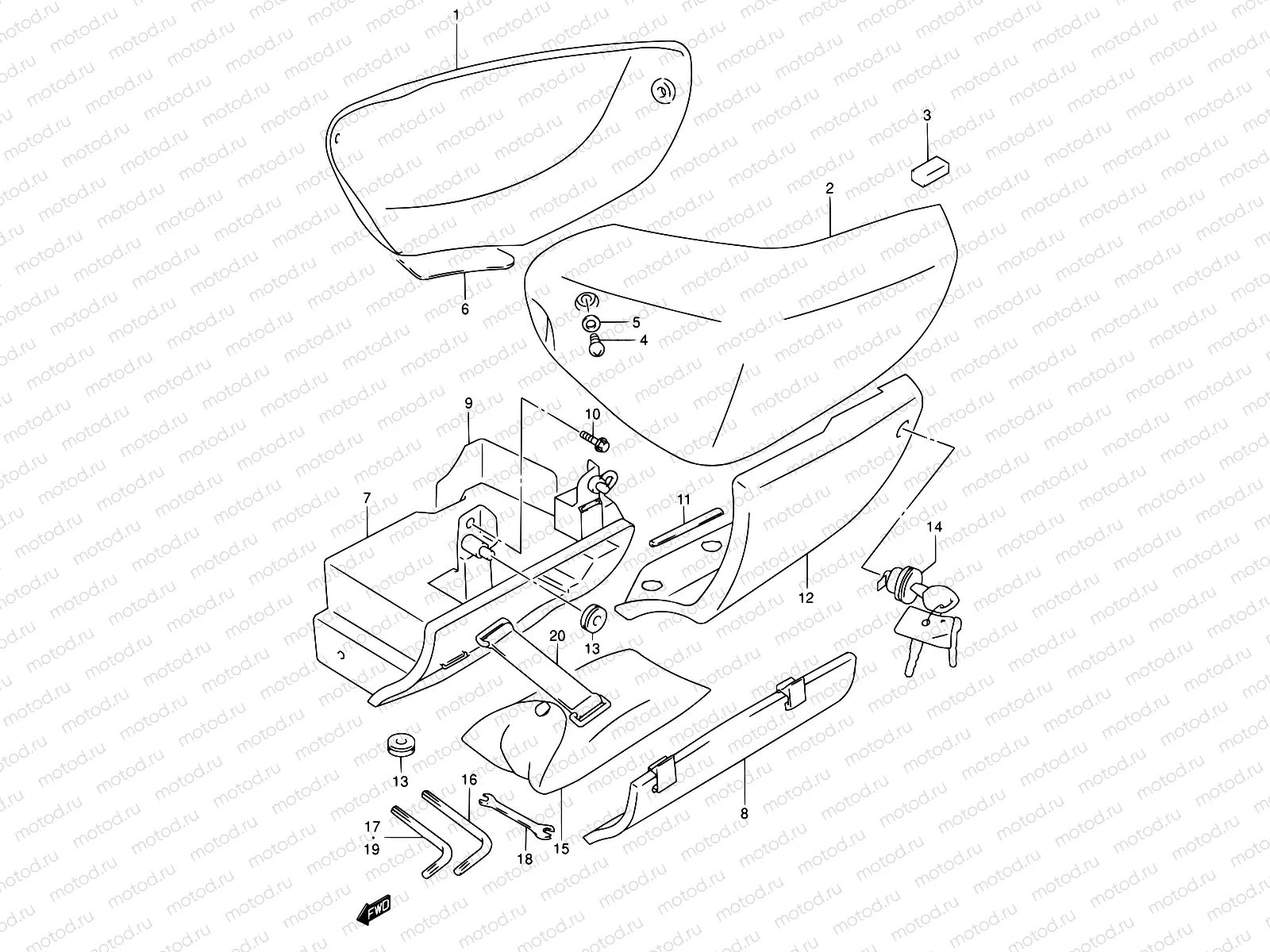 42A - FRAME COVER (MODEL Y/K1)