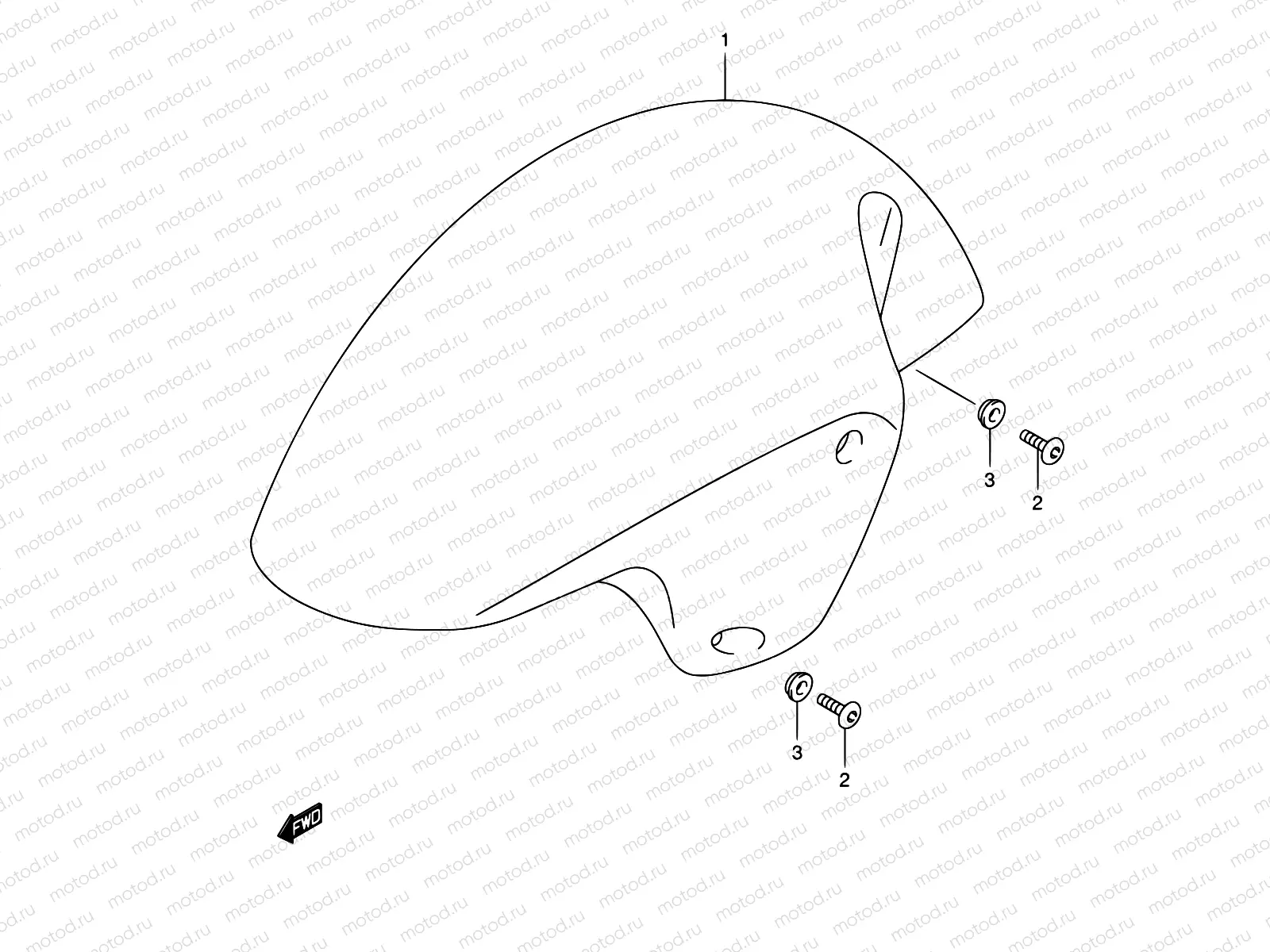 42A - FRONT FENDER (MODEL K5/K6)