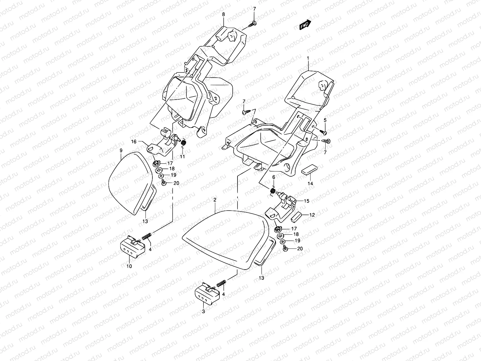 42A - FRONT PANEL BOX (MODEL K4/K5/K6)