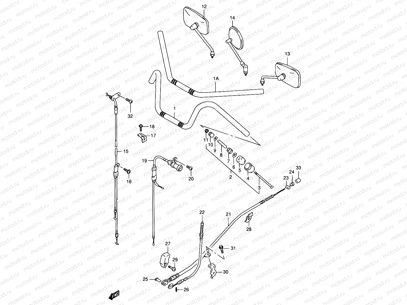 42A - HANDLEBAR (MODEL T)