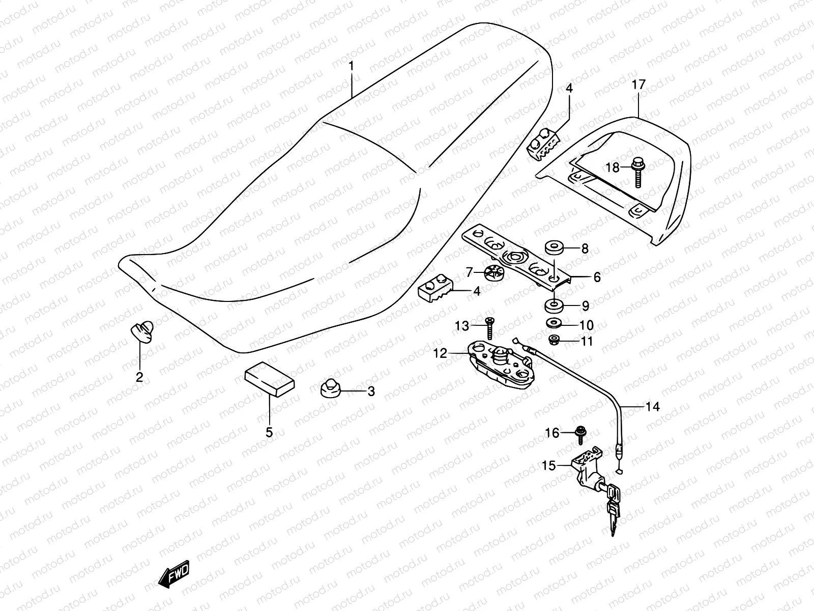 42A - SEAT (MODEL S/T)