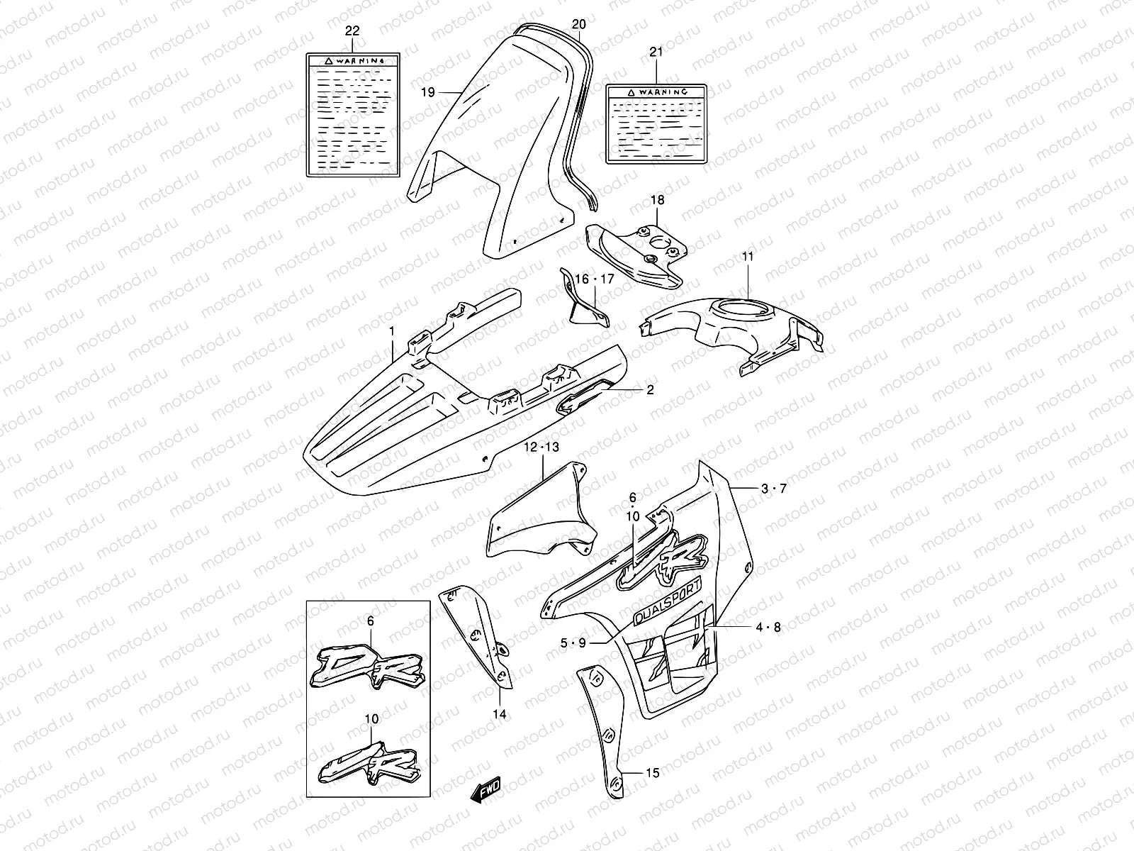 42B - COWLING BODY (MODEL P)