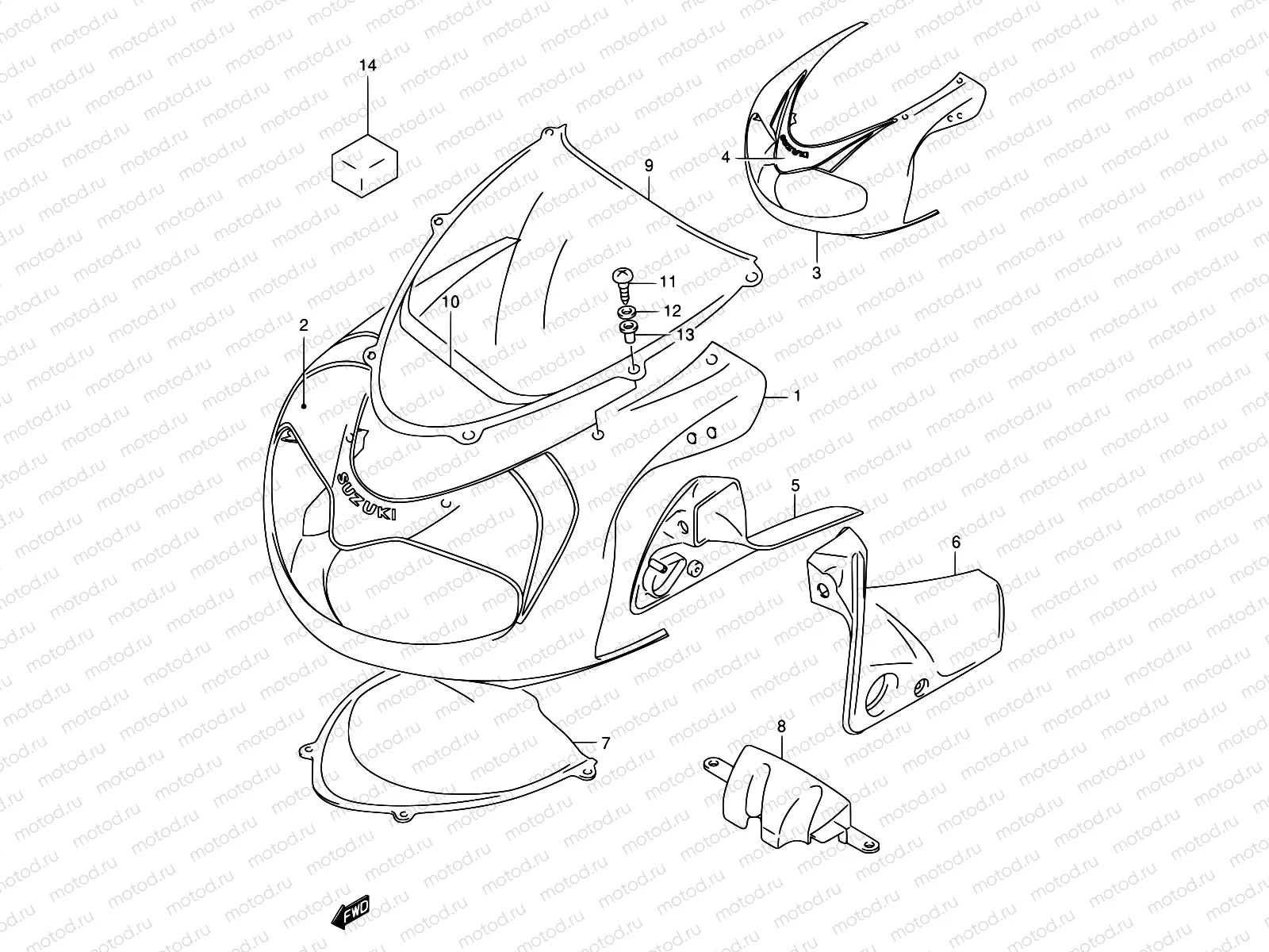 42B - COWLING BODY (MODEL Y)