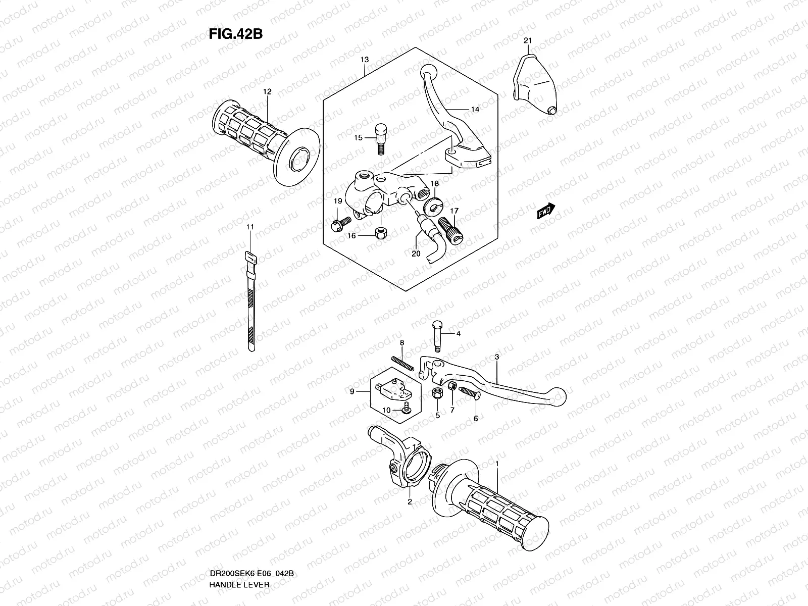 42B - HANDLE LEVER (MODEL L0 E06)