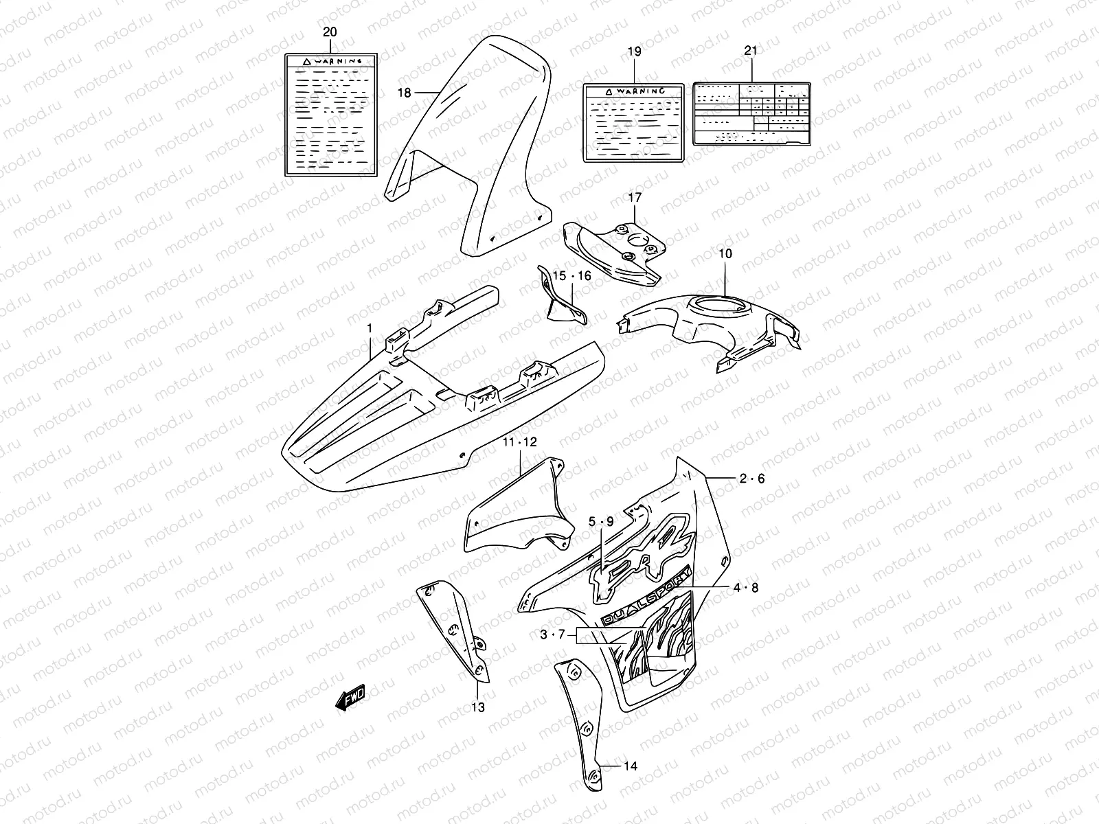 42C - COWLING BODY (MODEL R)