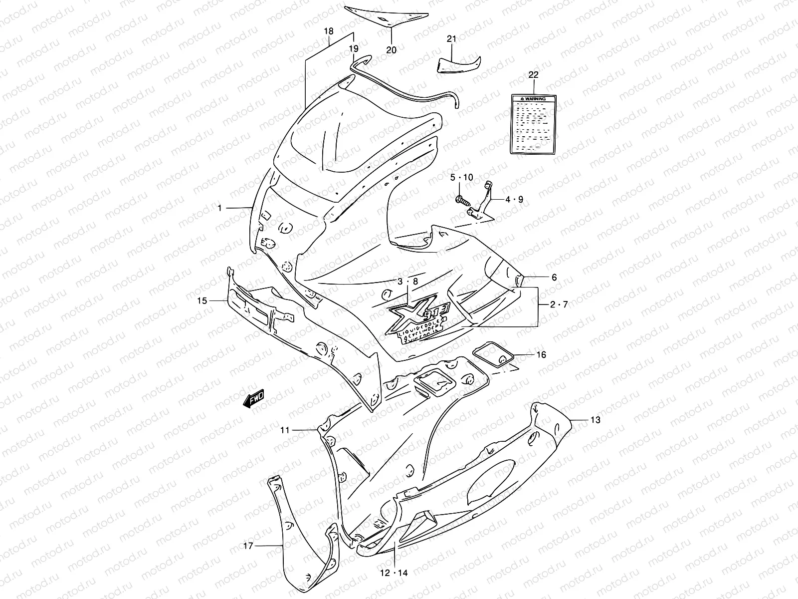 42C - COWLING (MODEL R/T)