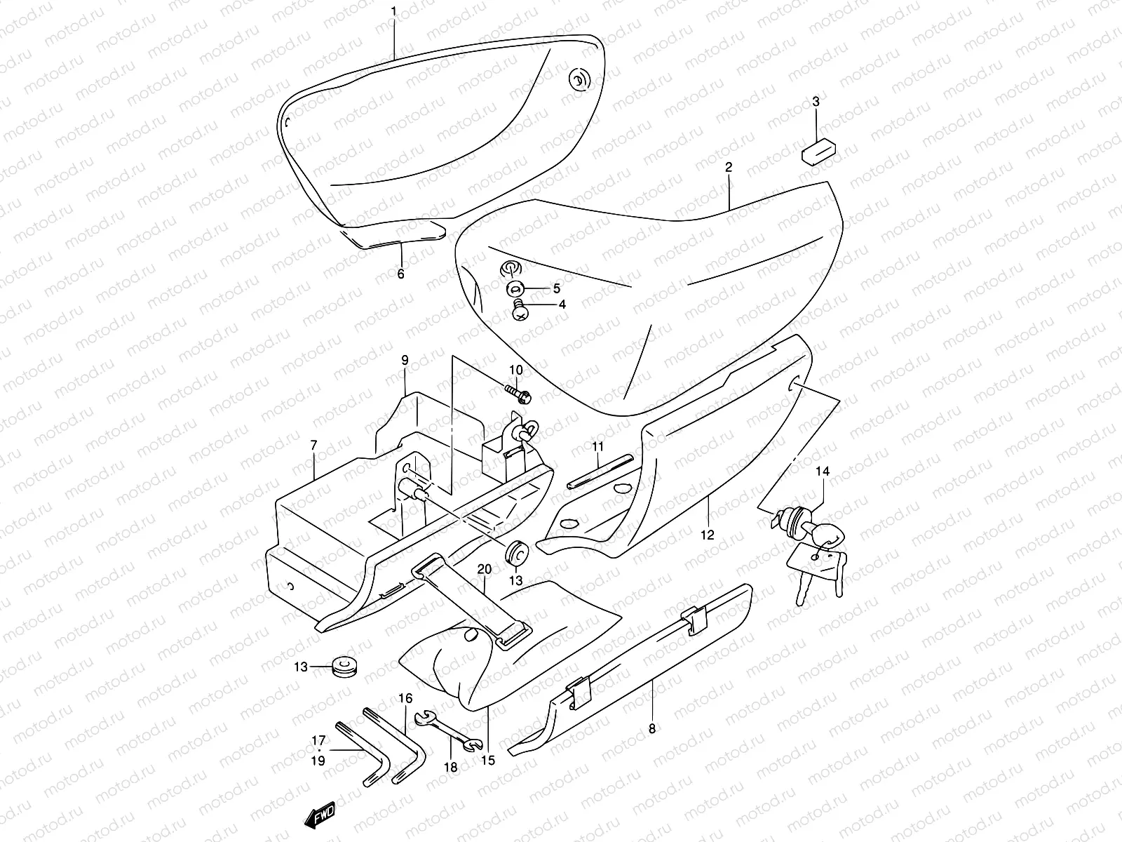 42C - FRAME COVER (MODEL K4)