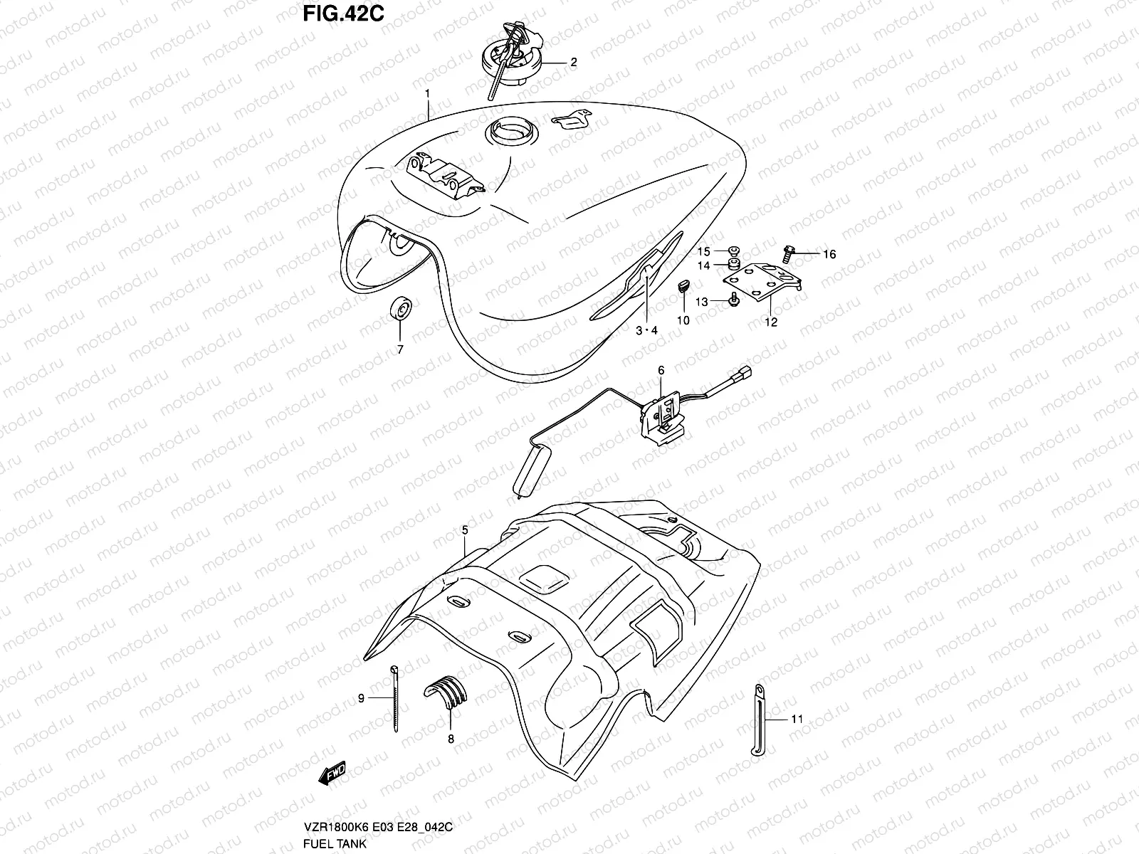 42C - FUEL TANK (VZR1800K9/NK9)