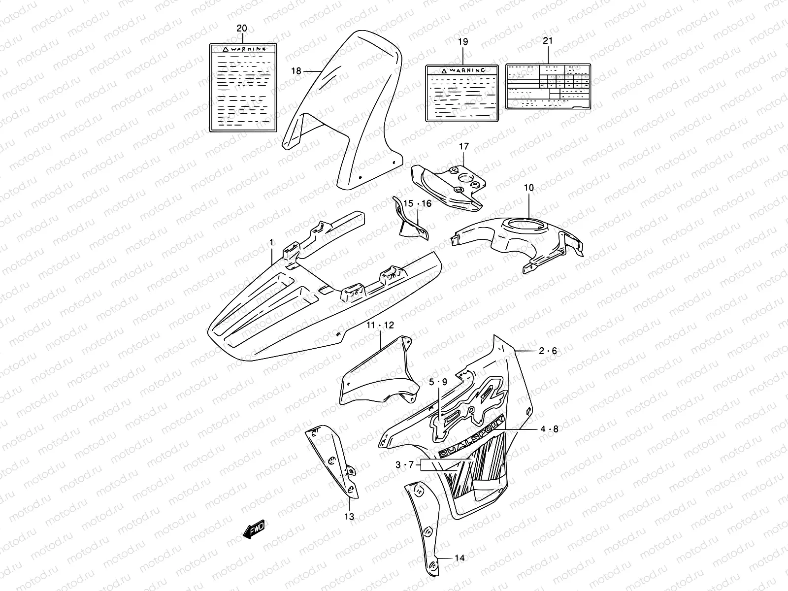 42D - COWLING BODY (MODEL S)
