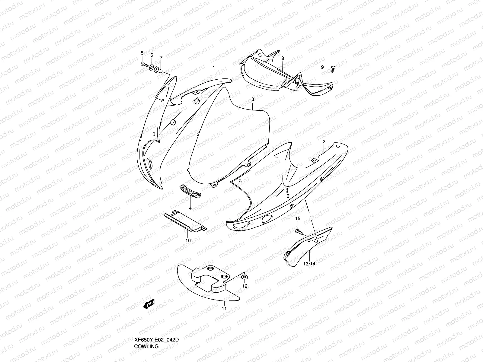 42D - COWLING (MODEL K1)