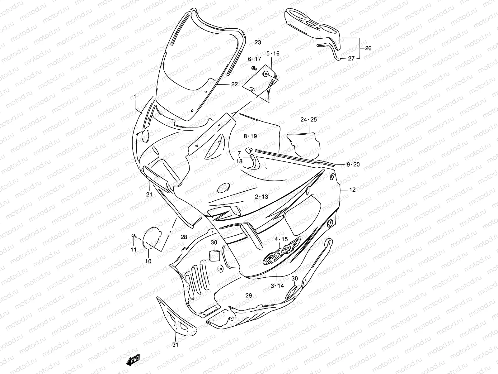 43 - COWLING BODY