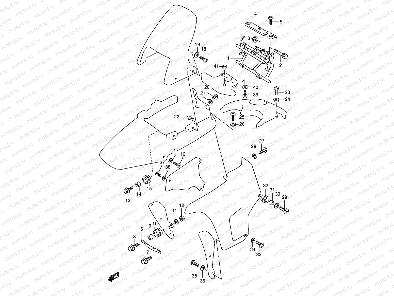43 - COWLING FITTING SET