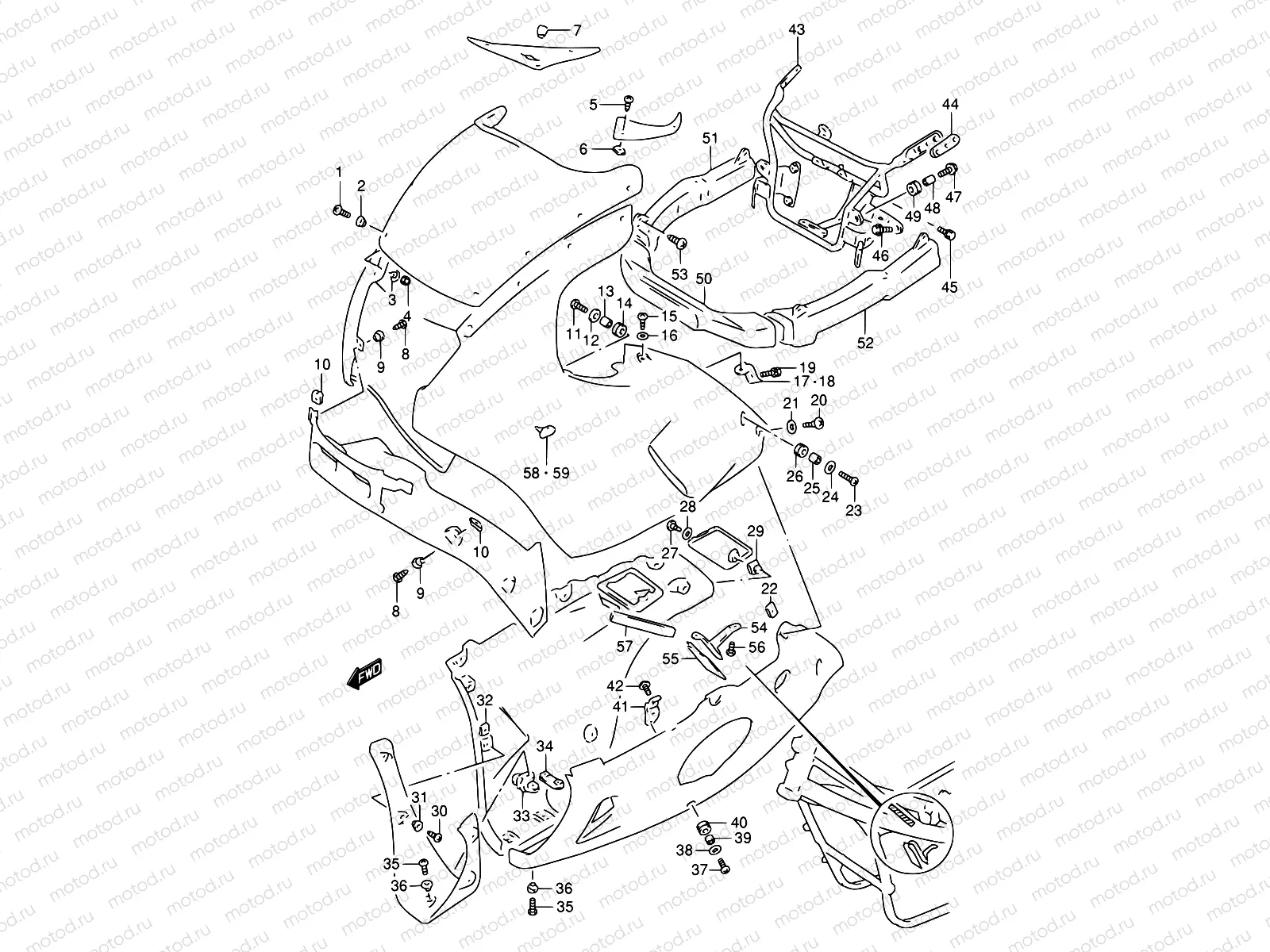 43 - COWLING INSTALLATION PARTS