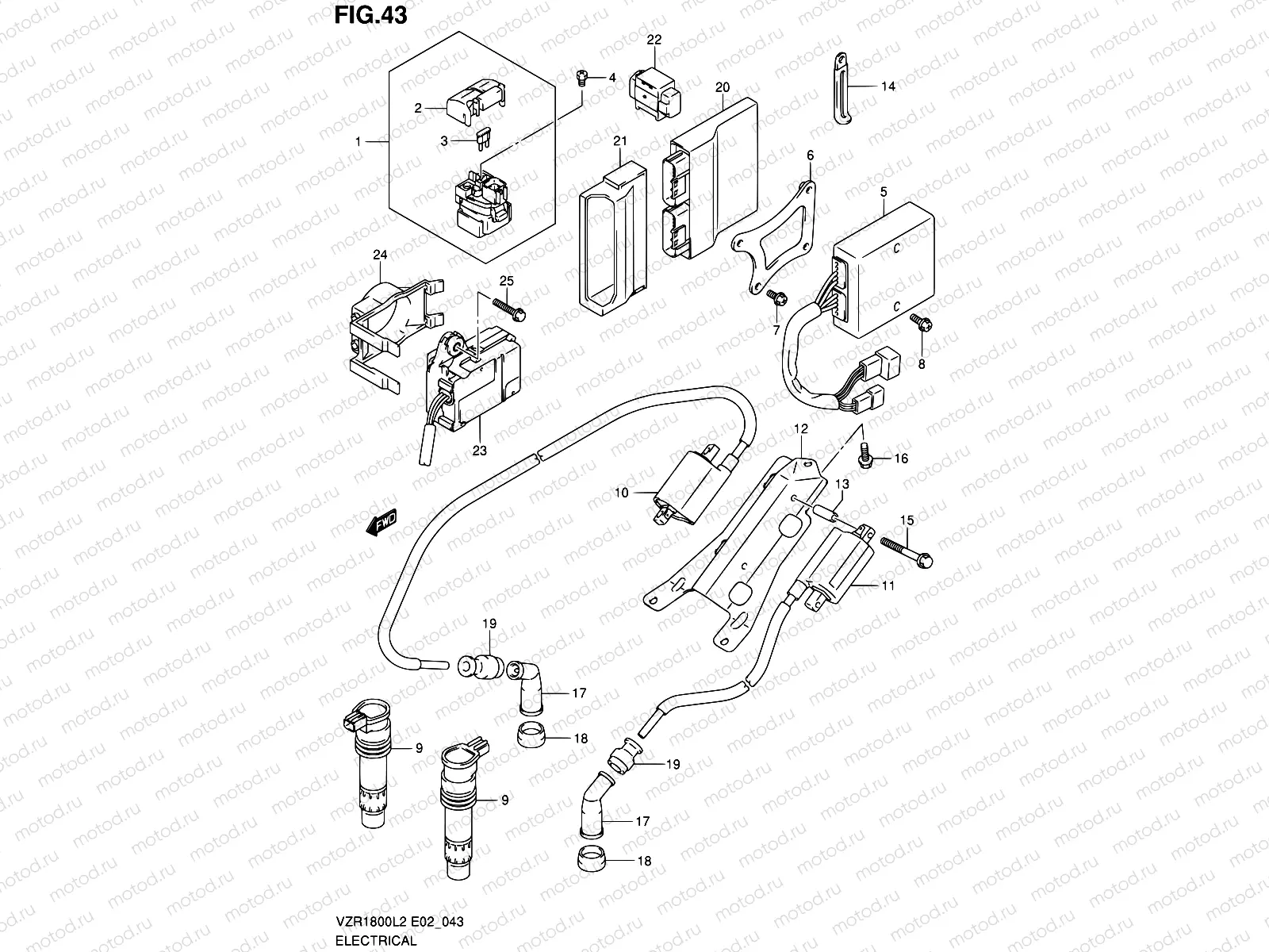 43 - ELECTRICAL (VZR1800UFL2 E19)