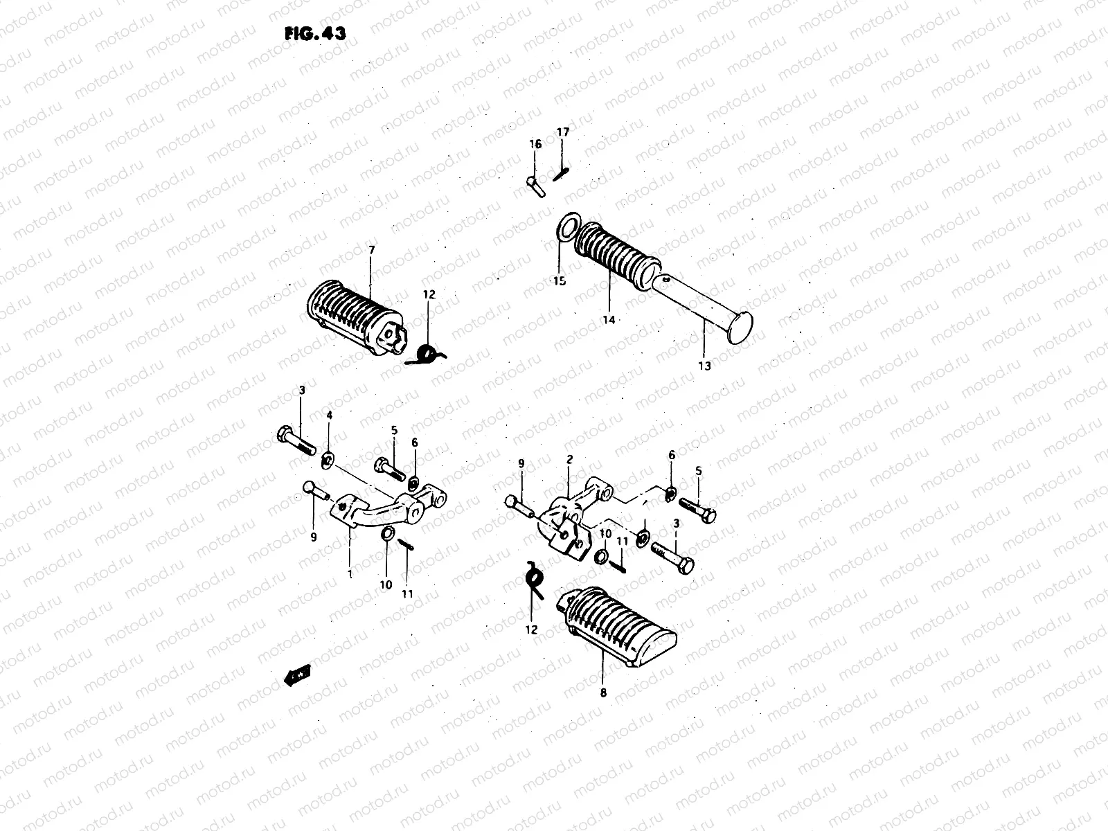 43 - FOOTREST