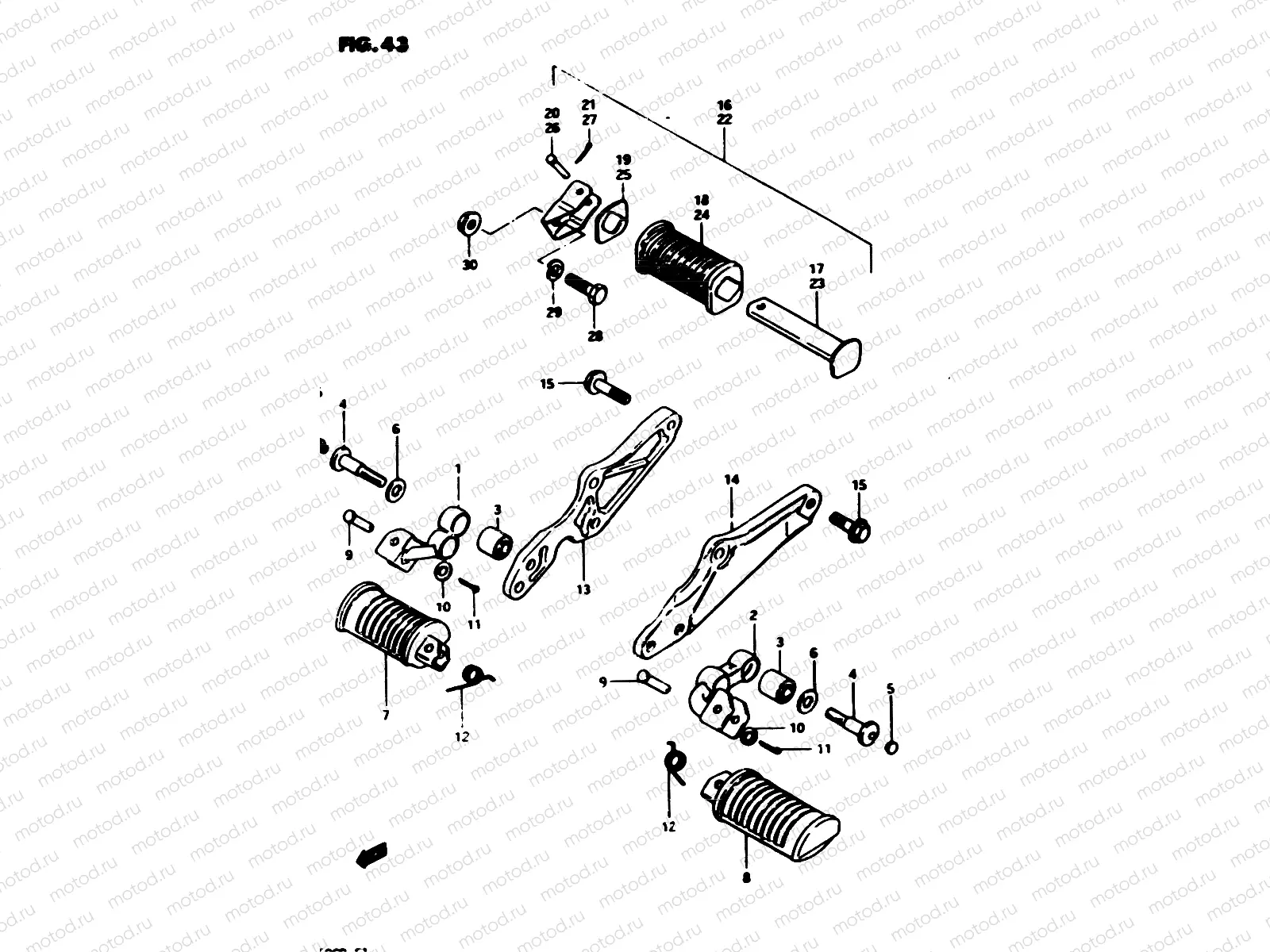 43 - FOOTREST