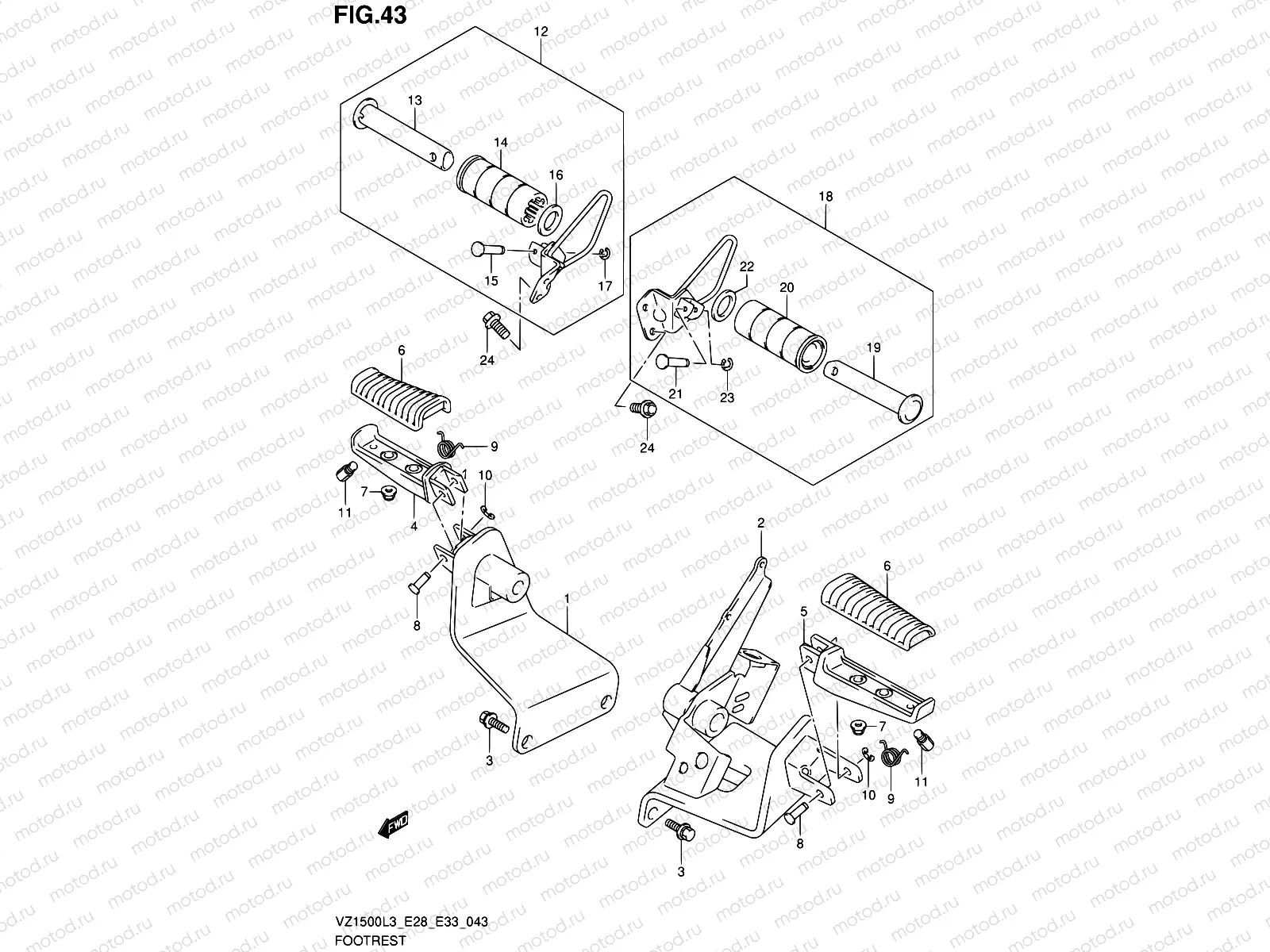 43 - FOOTREST