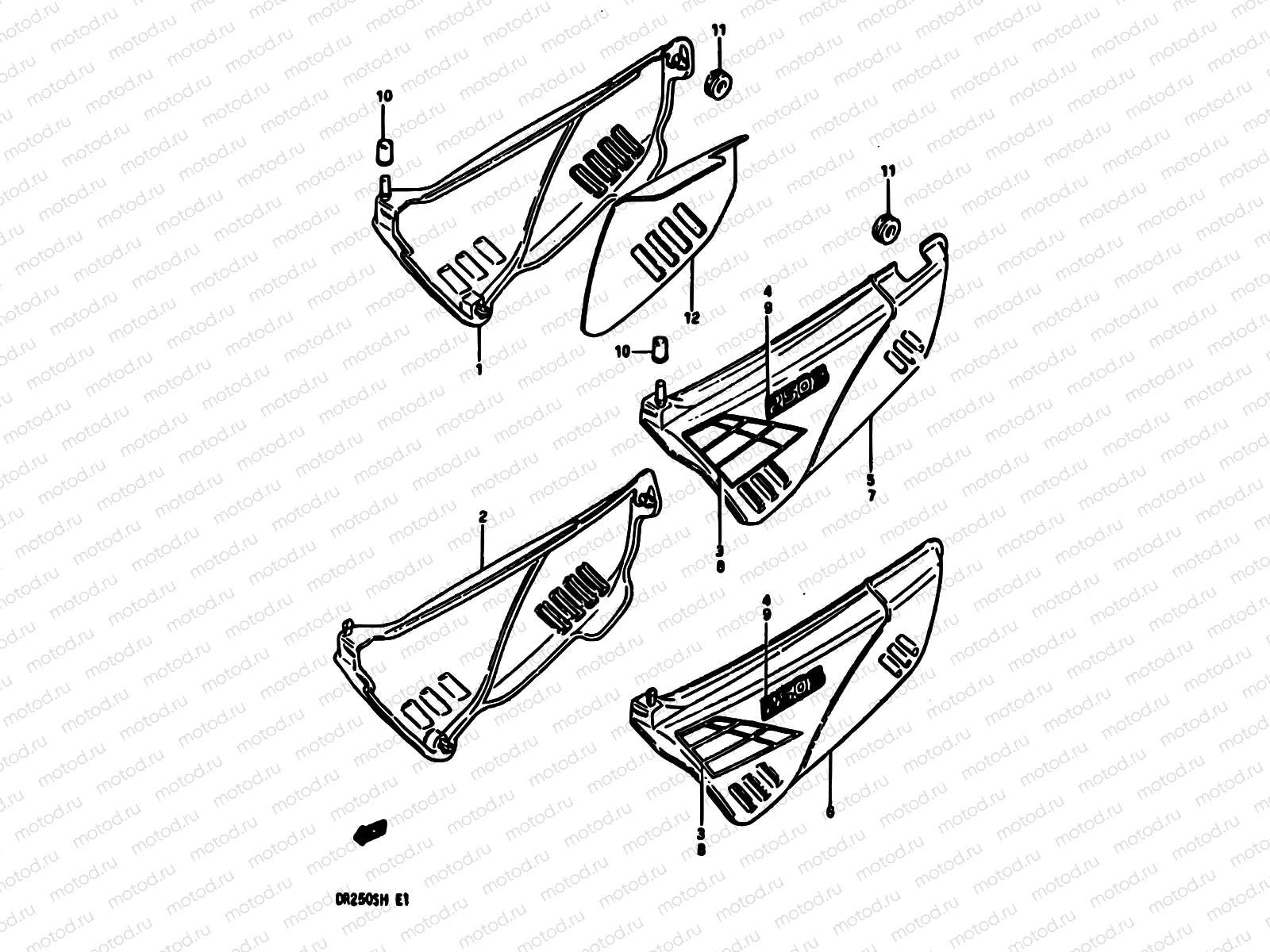 43 - FRAME COVER (MODEL E)