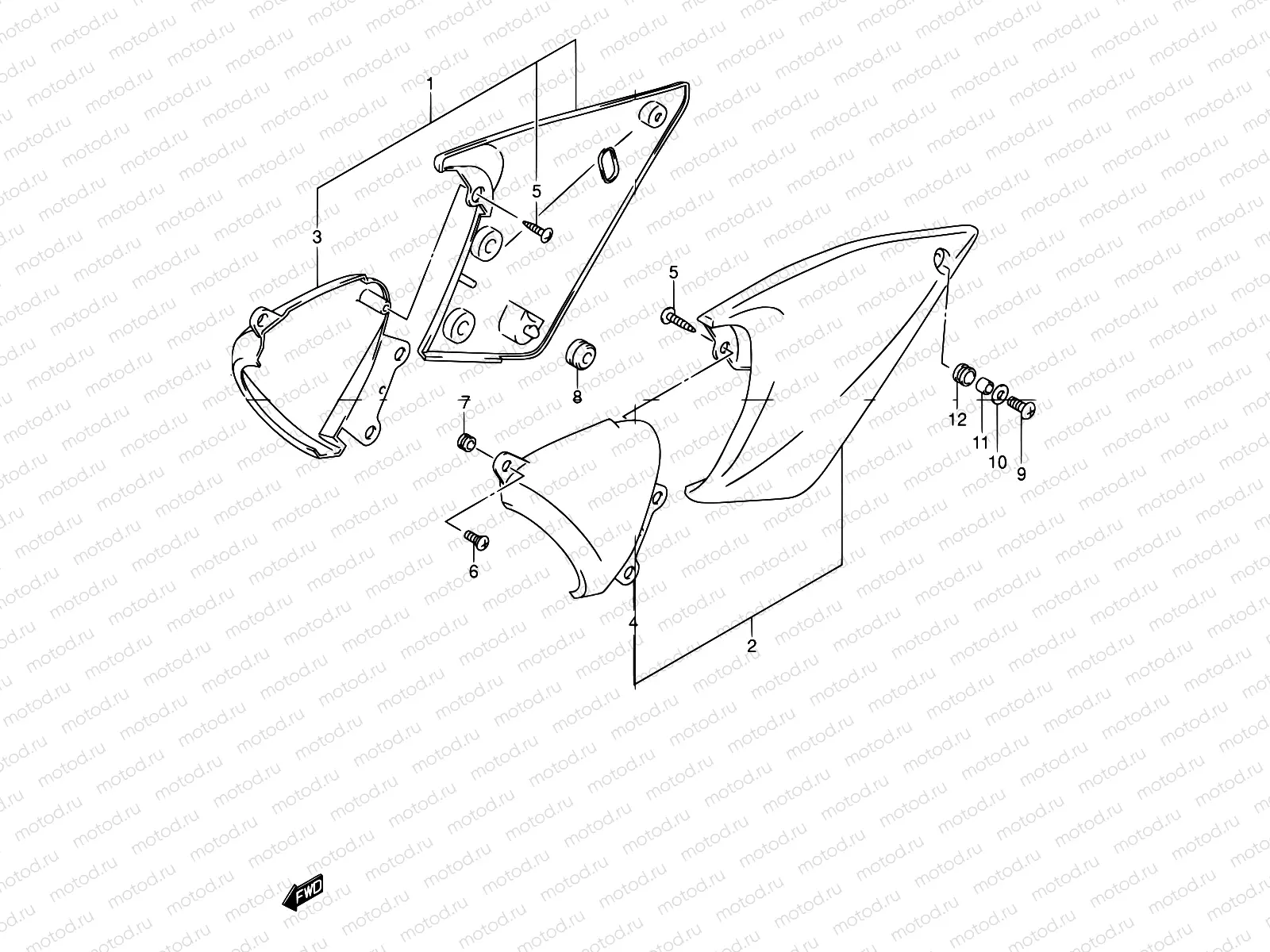 43 - FRAME COVER (MODEL K1)