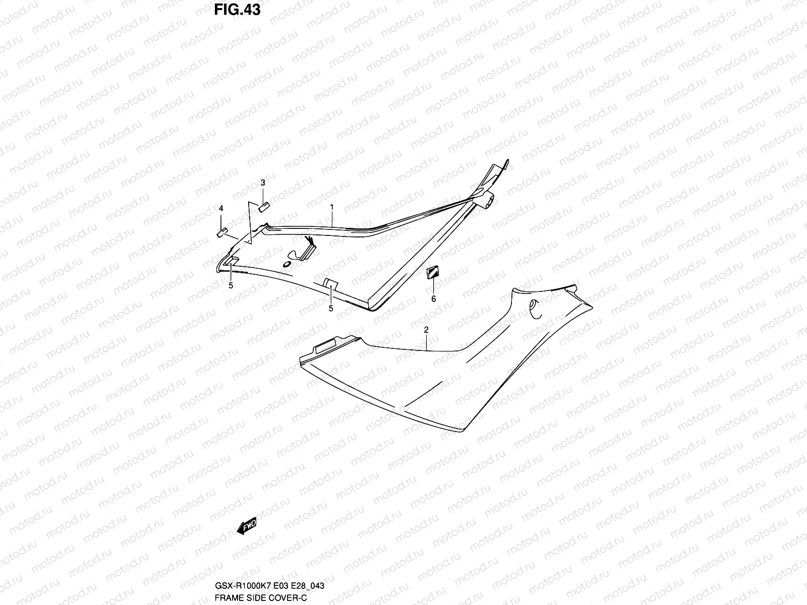 43 - FRAME SIDE COVER