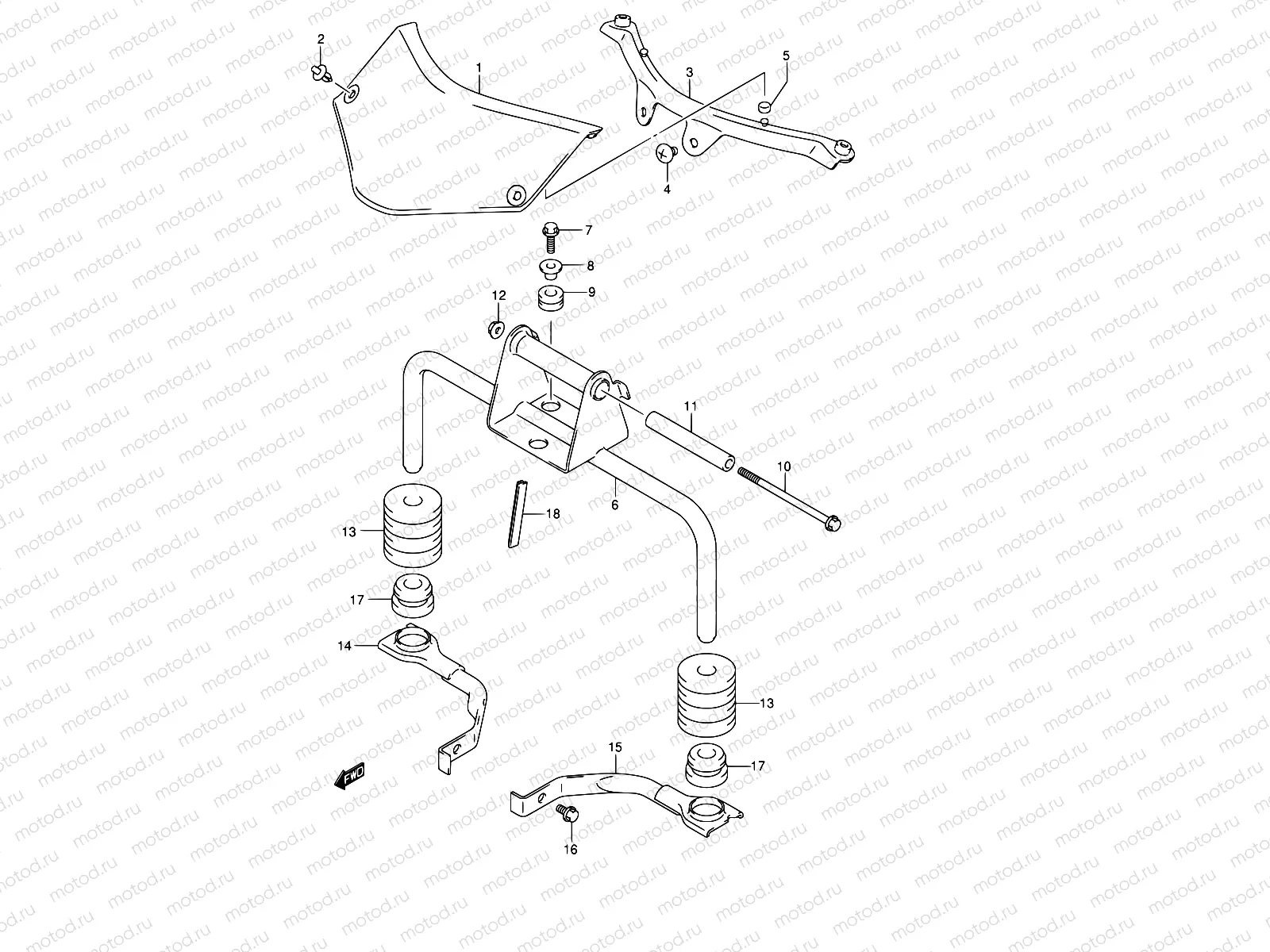 43 - FRONT BRACKET