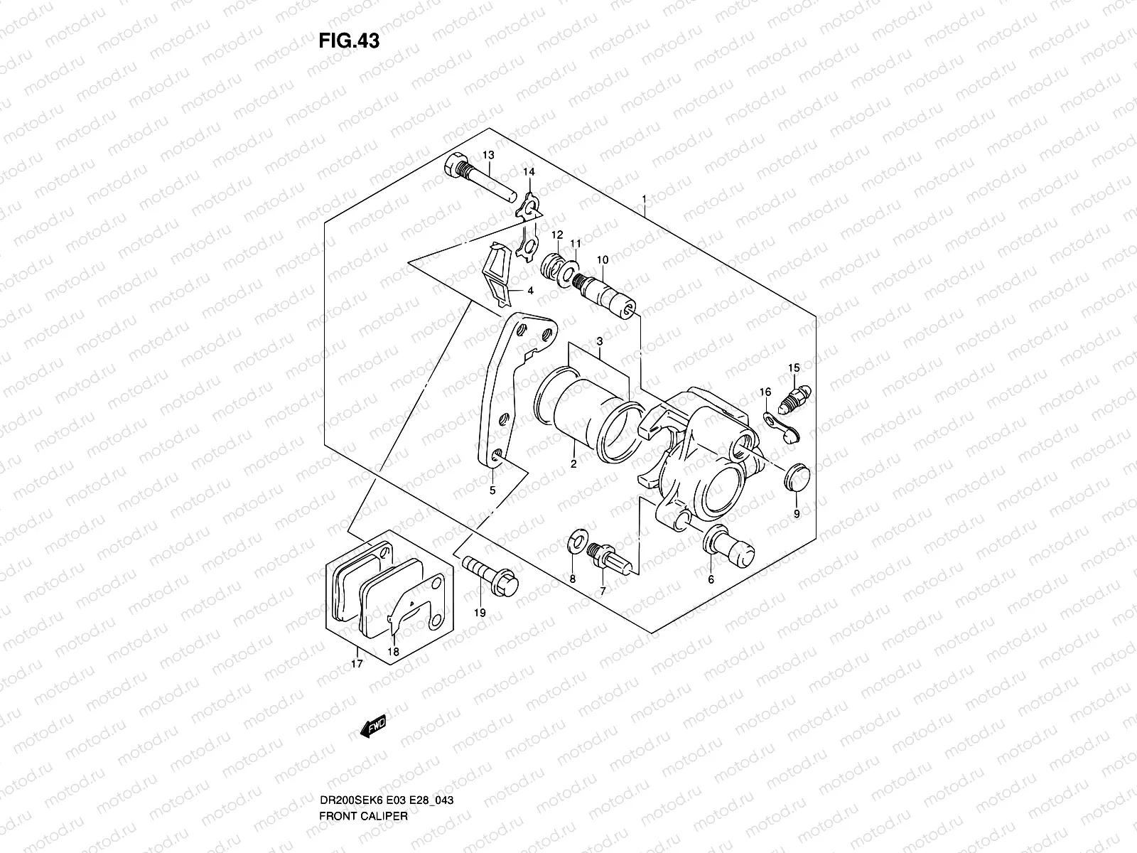 43 - FRONT CALIPER