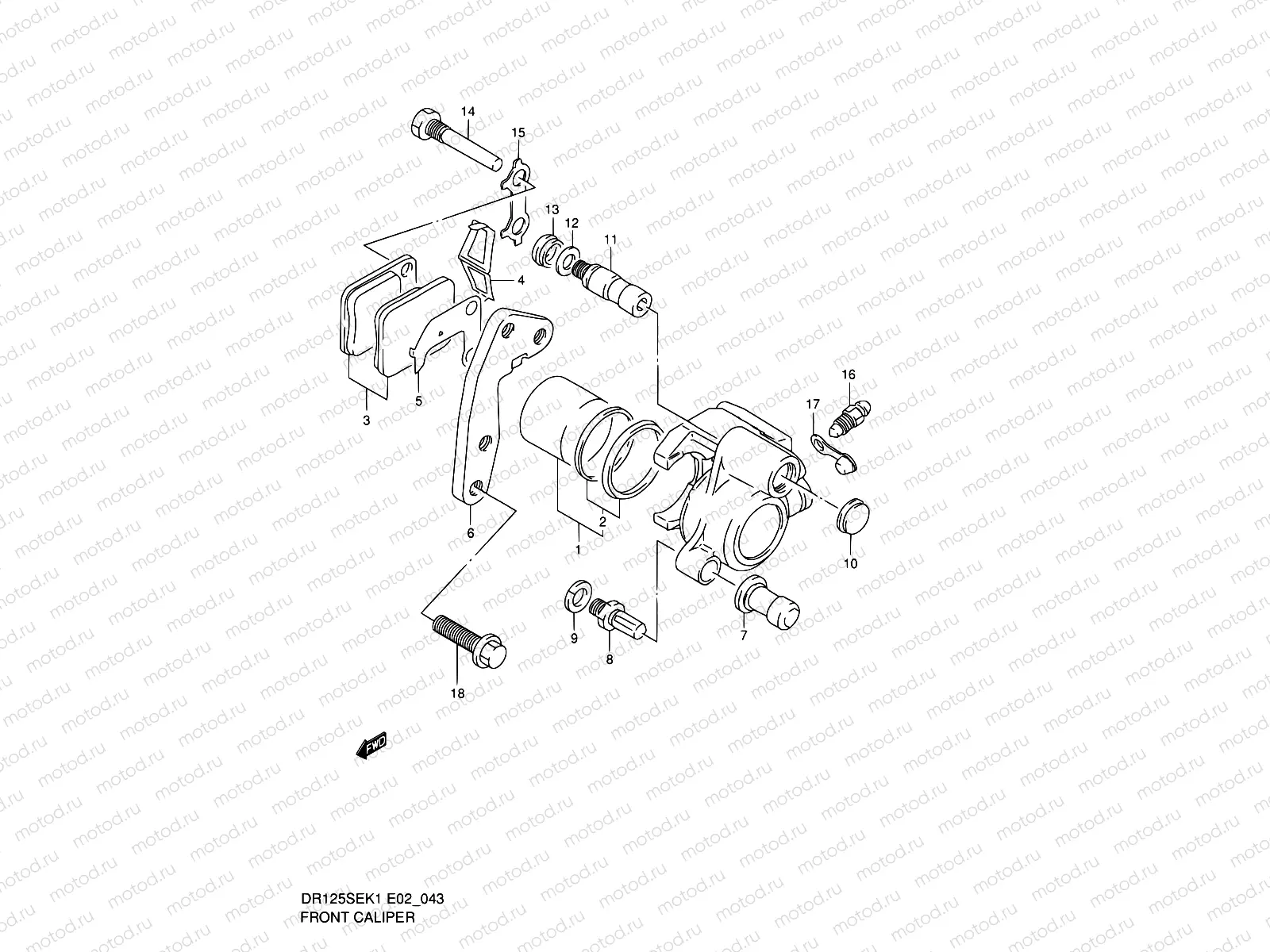 43 - FRONT CALIPER