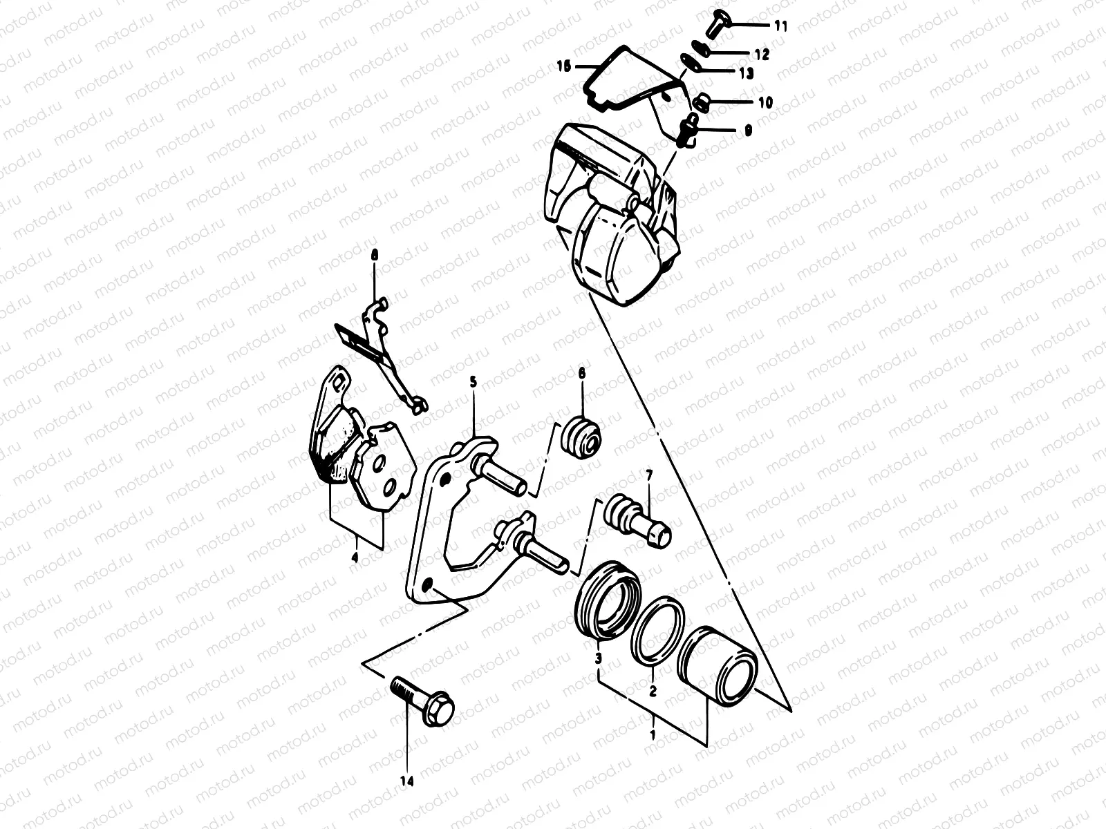 43 - FRONT CALIPERS (MODEL E/F/G/J/K)