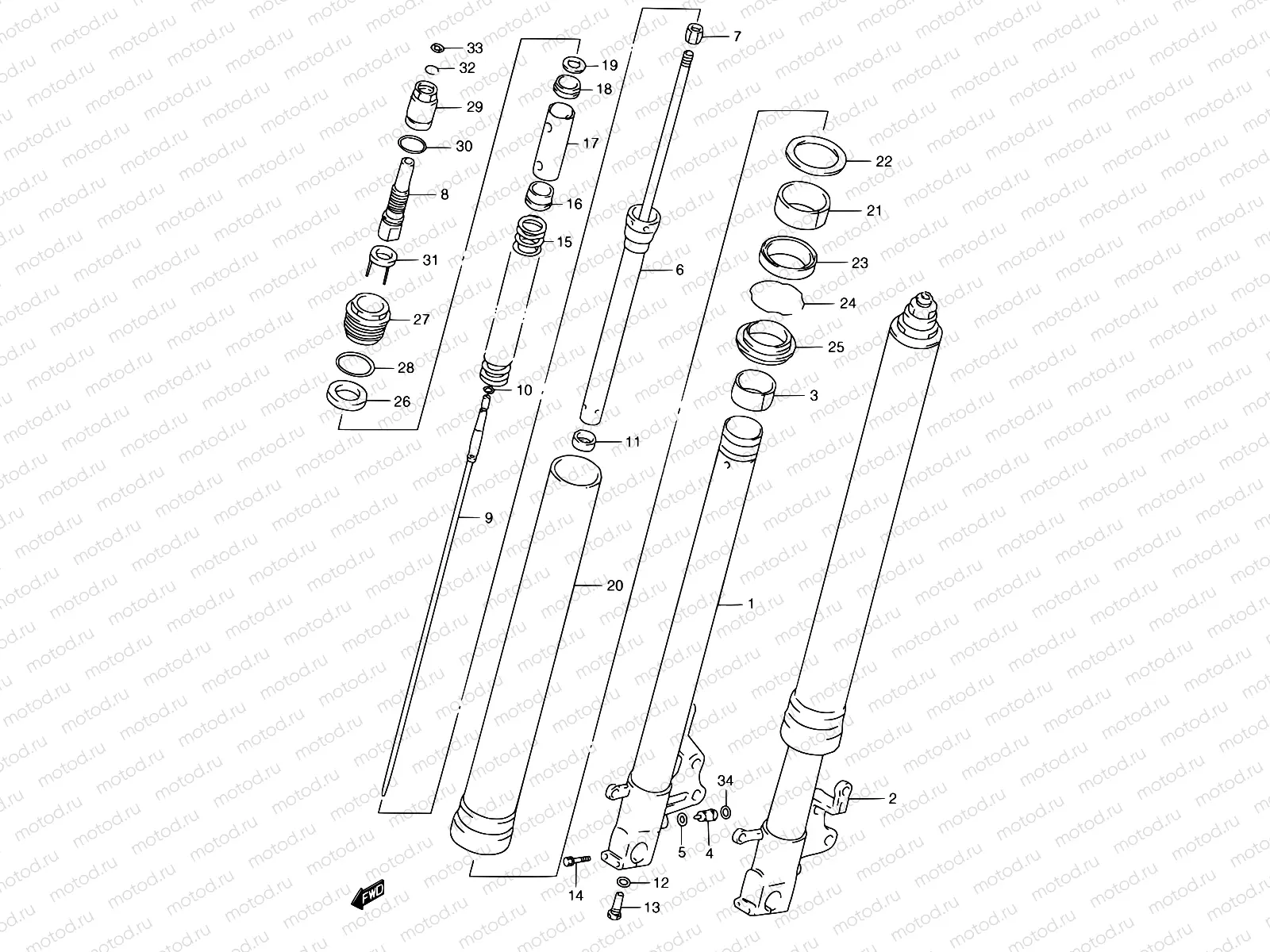 43 - FRONT DAMPER