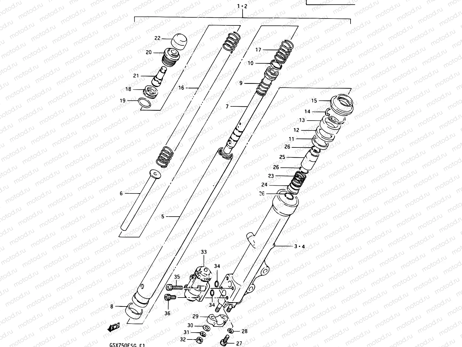 43 - FRONT DAMPER