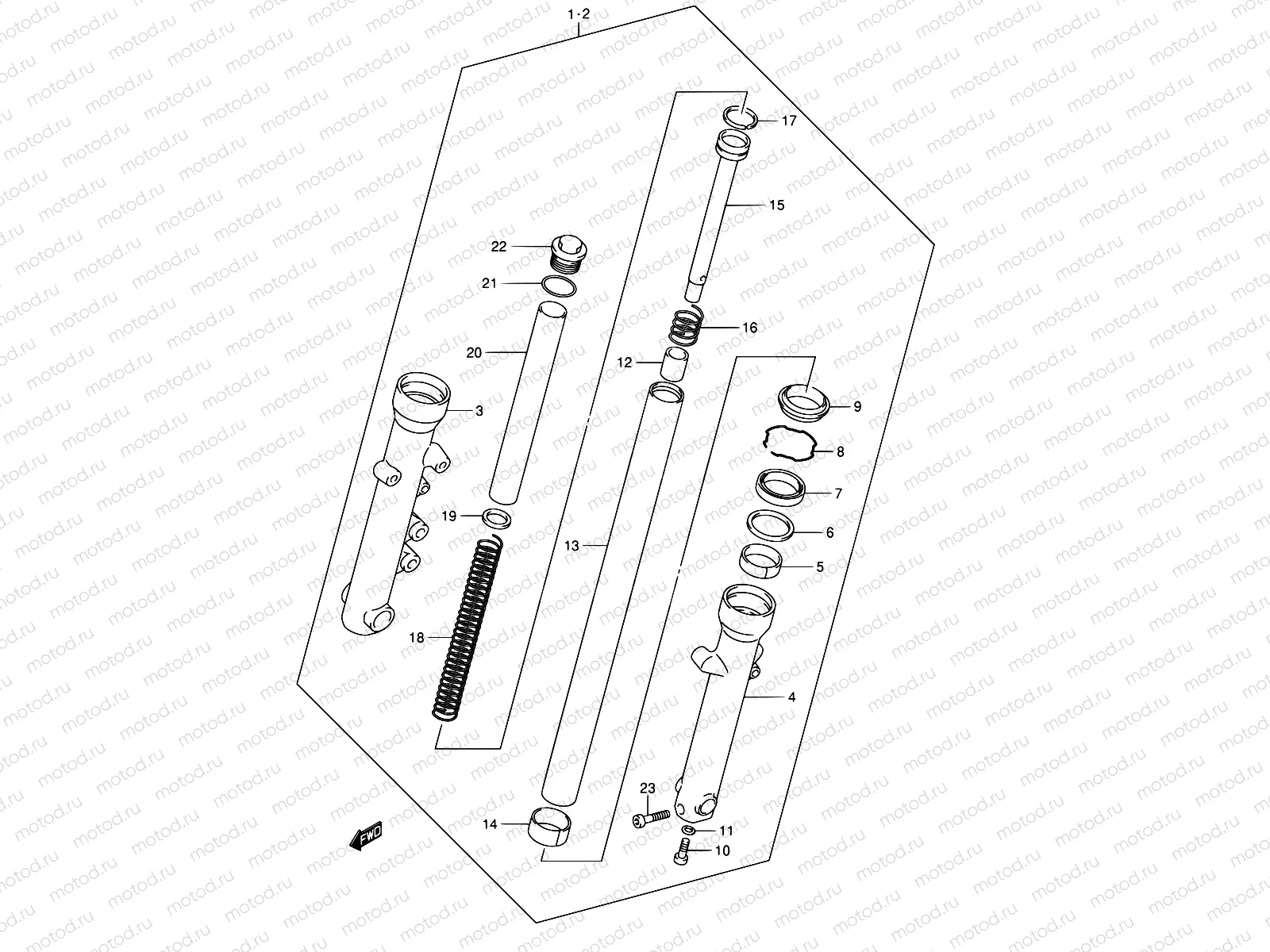 43 - FRONT FORK DAMPER