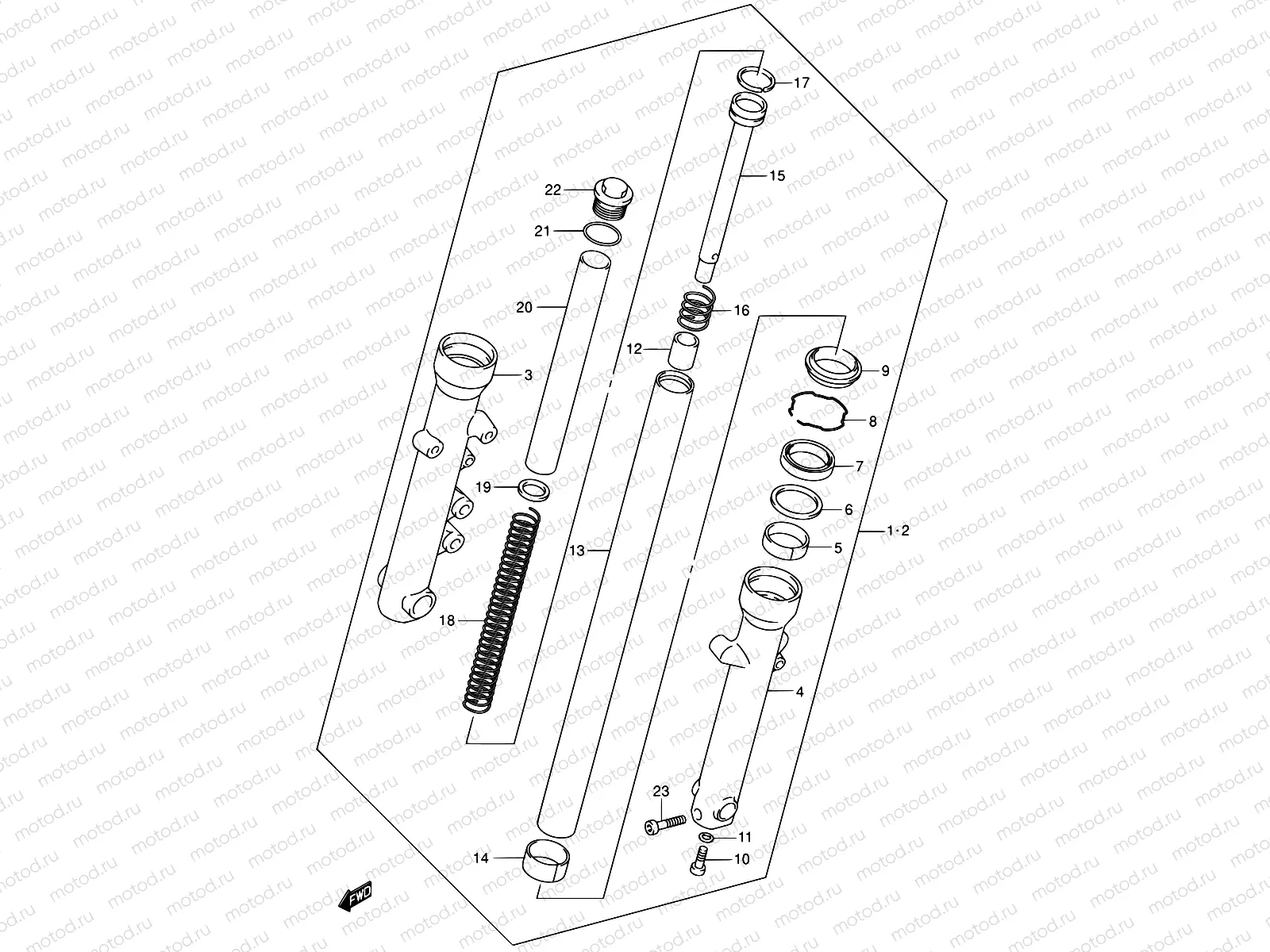 43 - FRONT FORK DAMPER