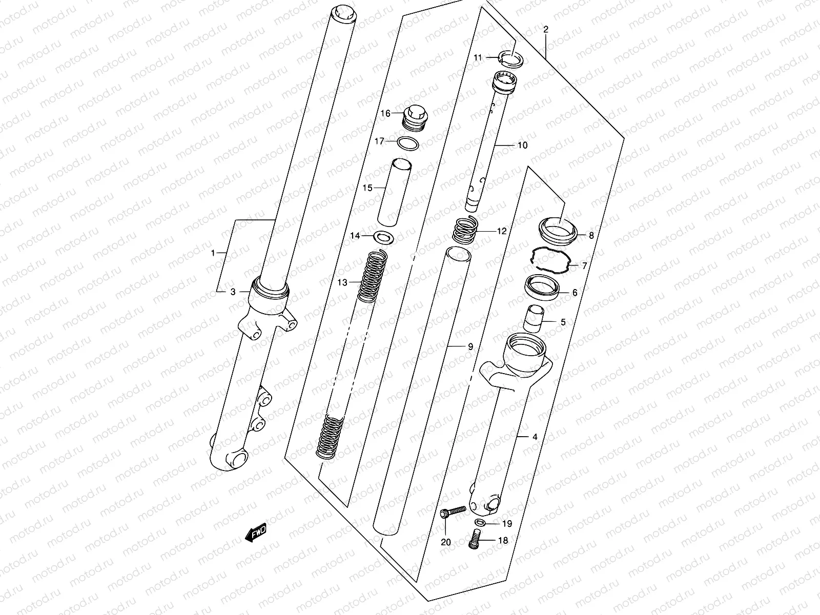 43 - FRONT FORK DAMPER