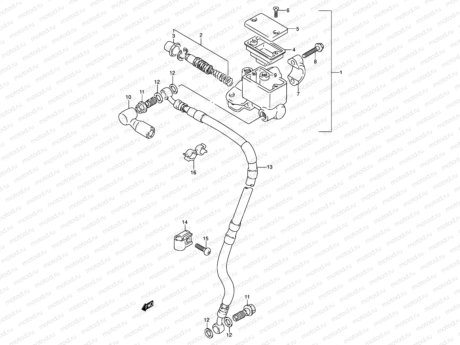 43 - FRONT MASTER CYLINDER