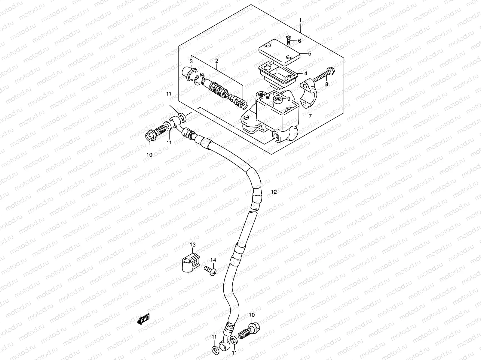 43 - FRONT MASTER CYLINDER