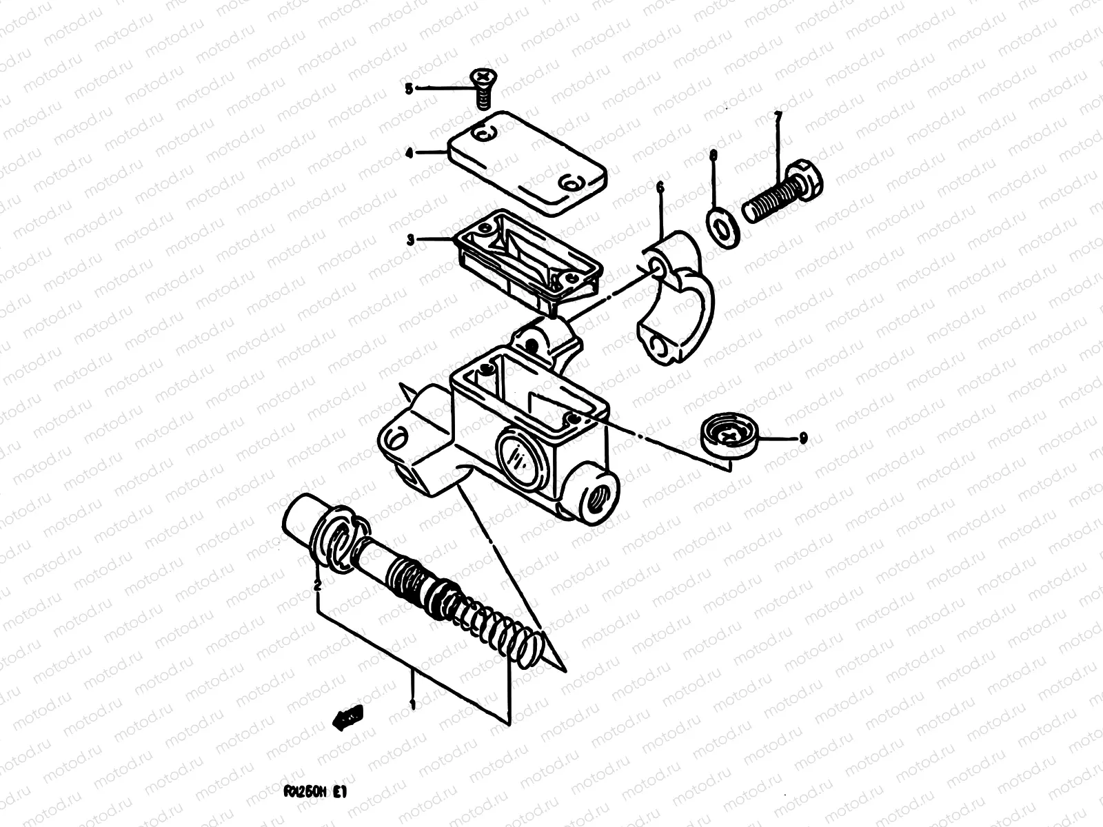 43 - FRONT MASTER CYLINDER (MODEL G)