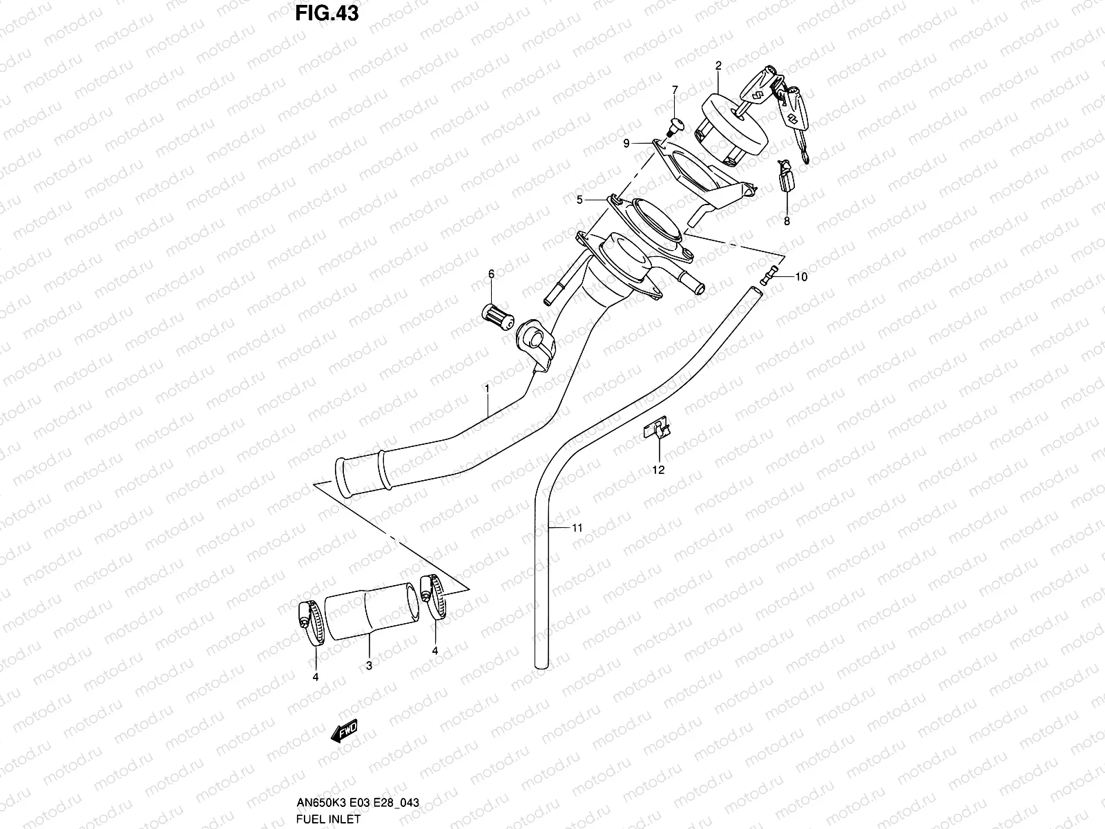 43 - FUEL INLET