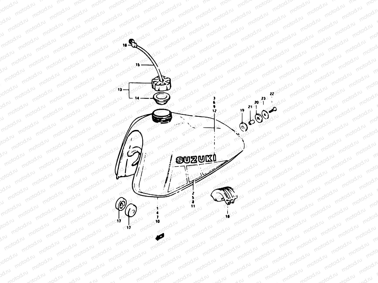 43 - FUEL TANK (MODEL D)