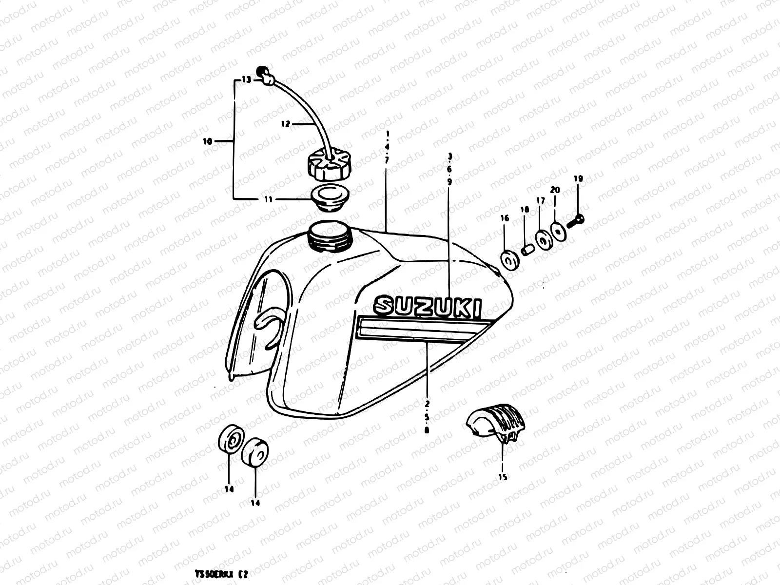 43 - FUEL TANK (TS50ERKX)