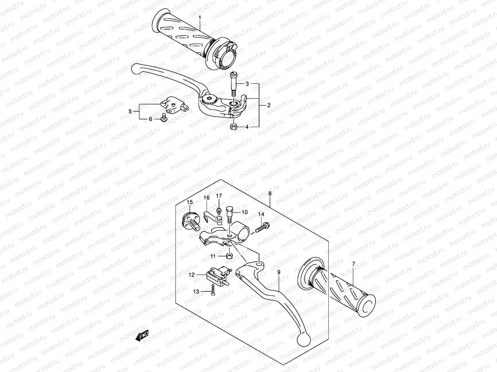 43 - HANDLE LEVER