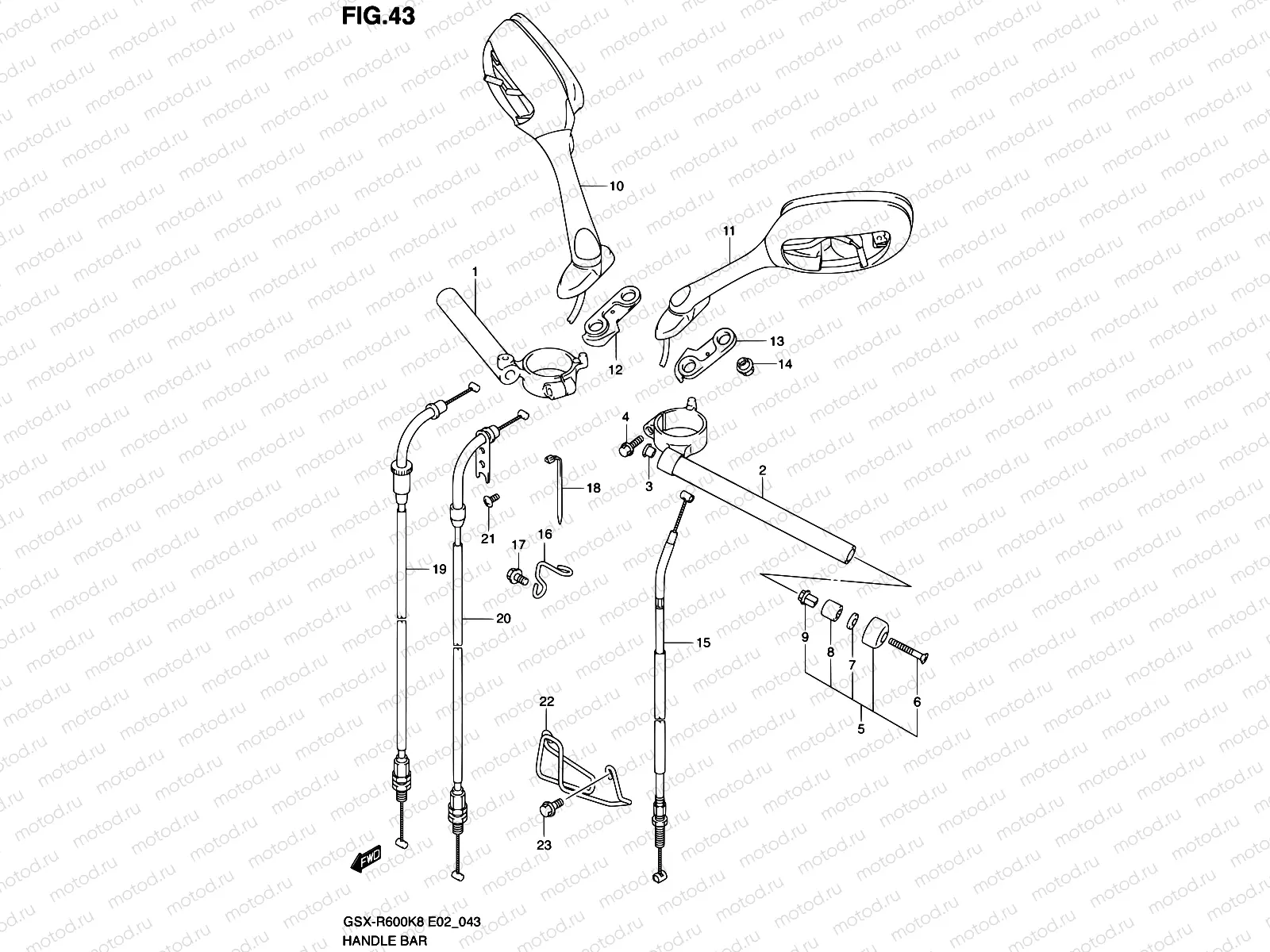 43 - HANDLEBAR