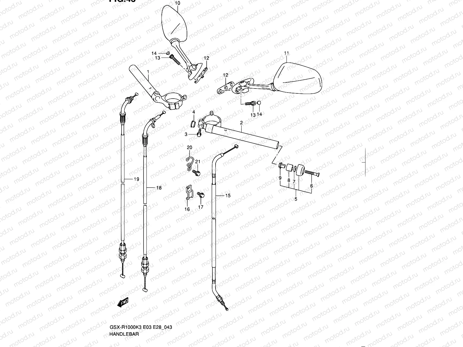 43 - HANDLEBAR
