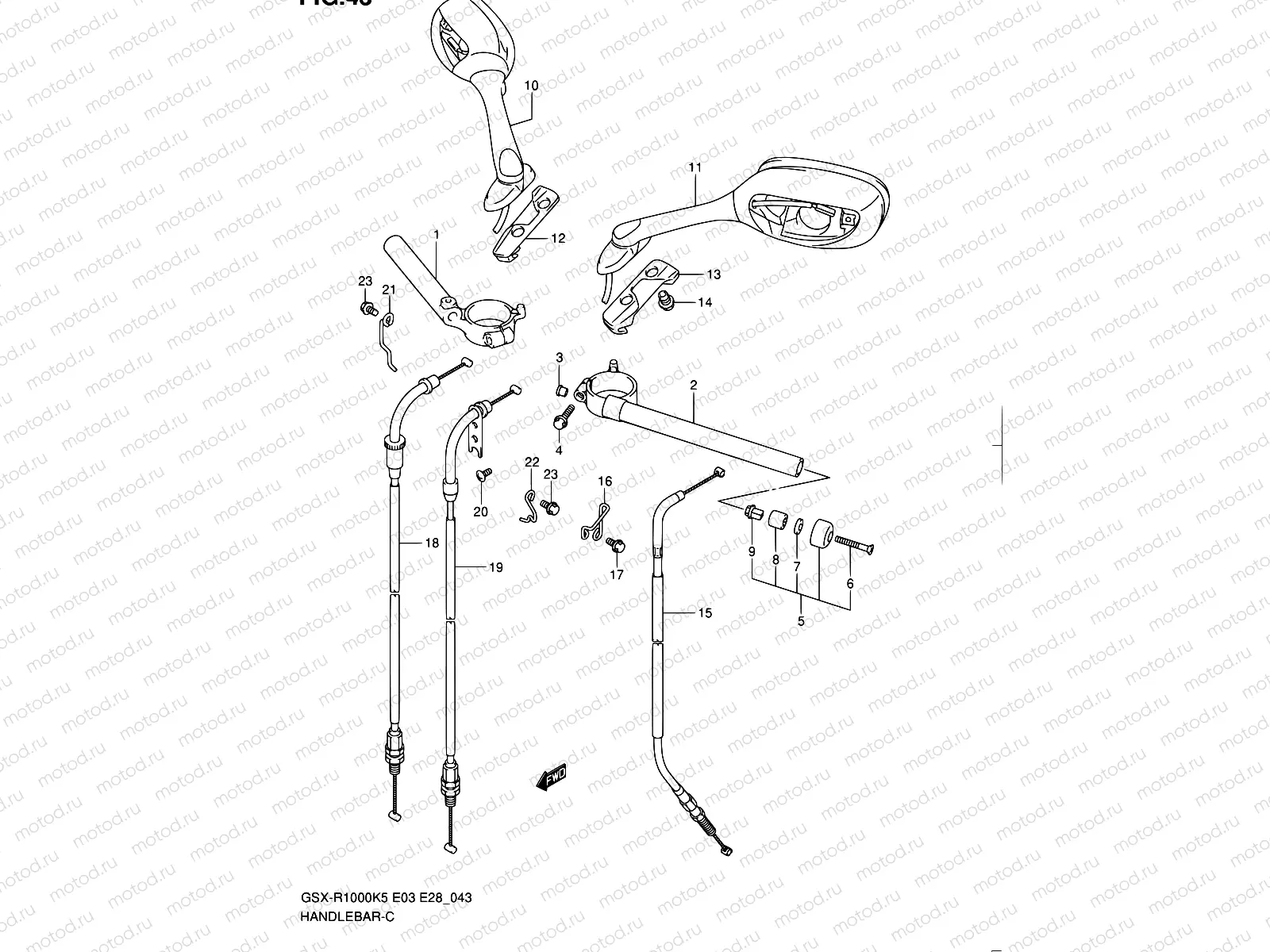 43 - HANDLEBAR