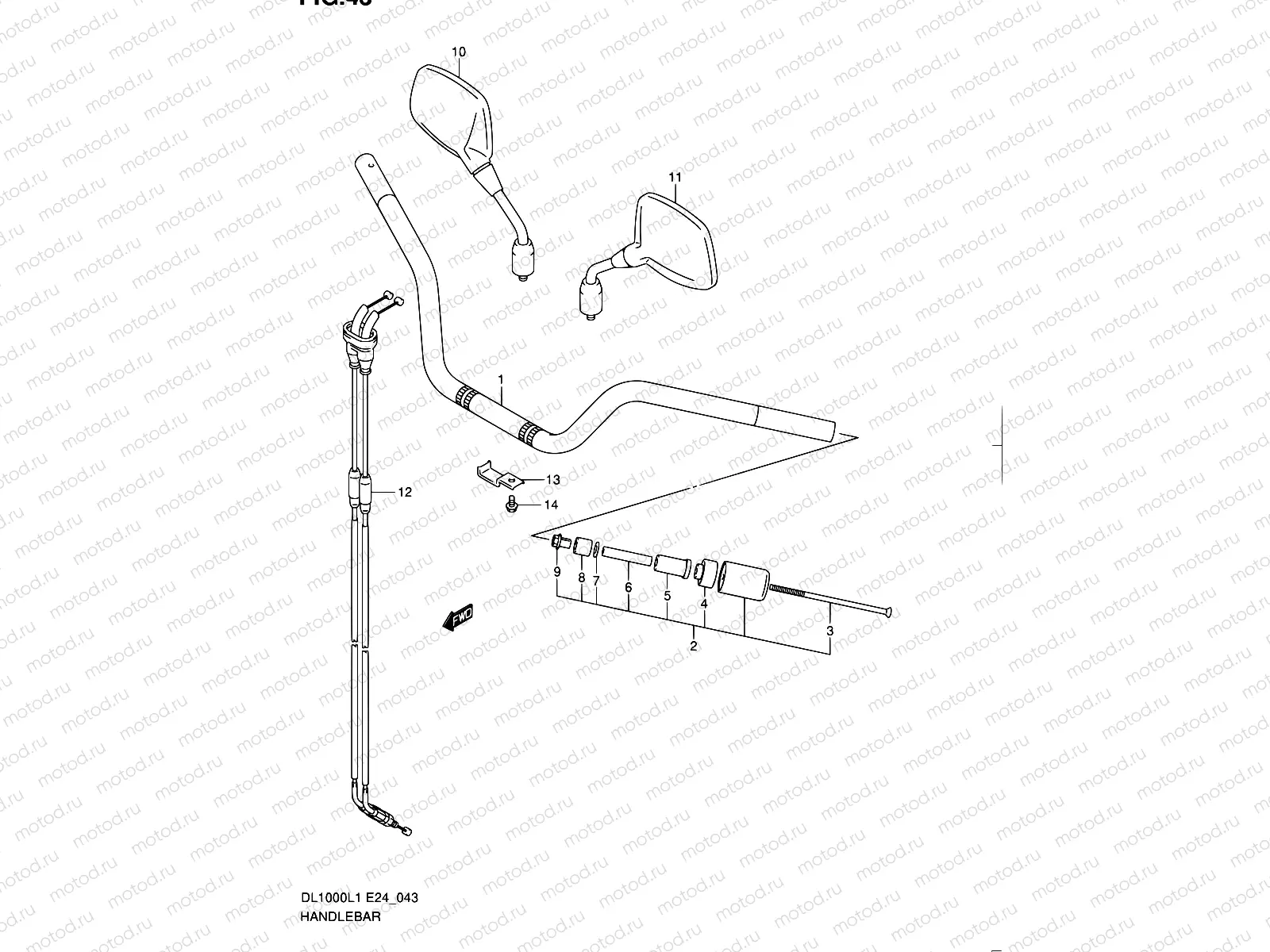 43 - HANDLEBAR