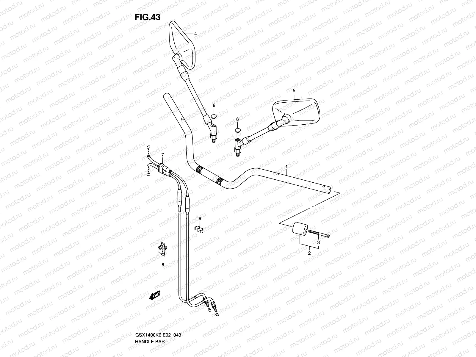 43 - HANDLEBAR